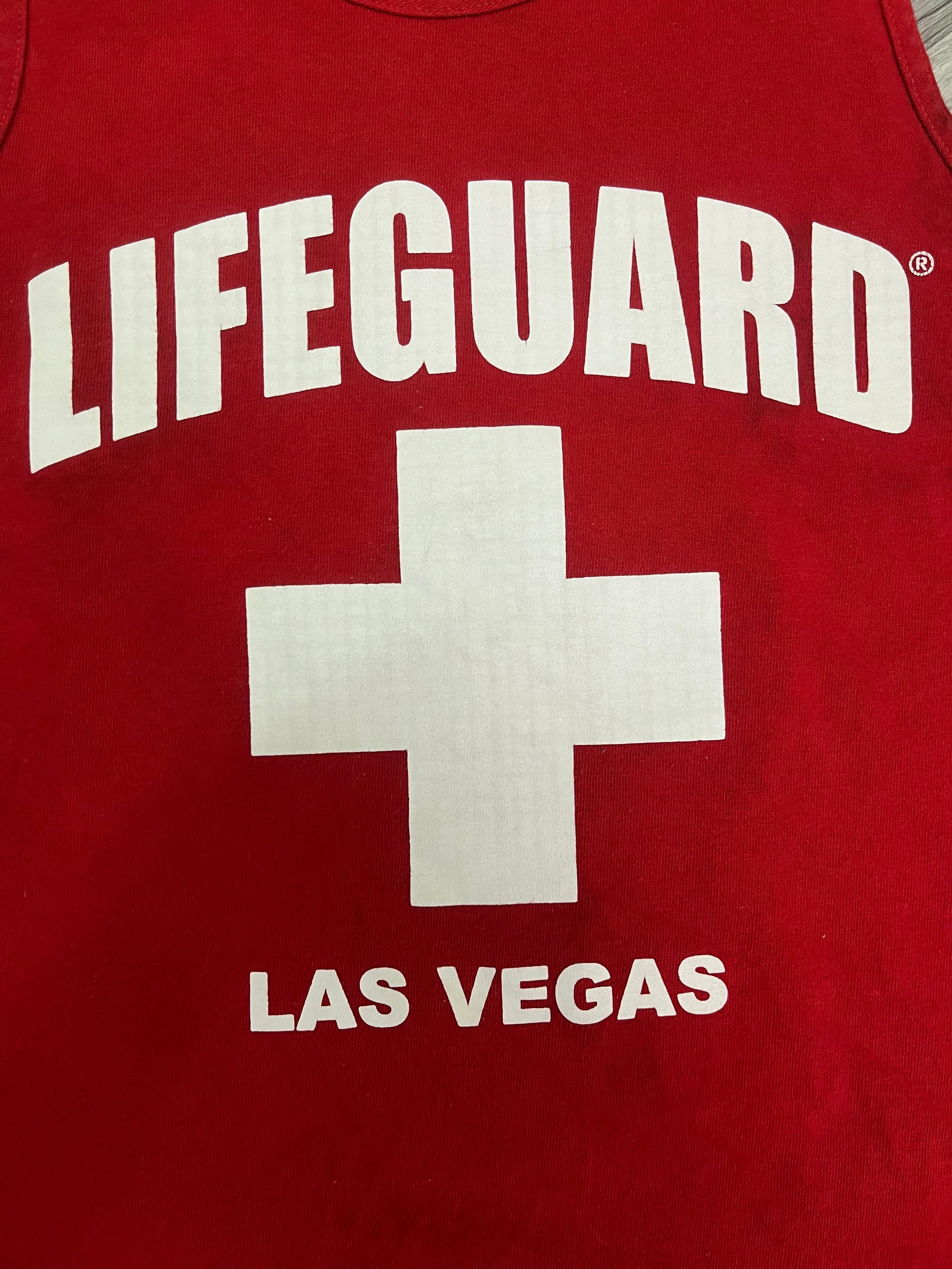 Vintage 2000s Life Guard Las Vegas Tank Top
