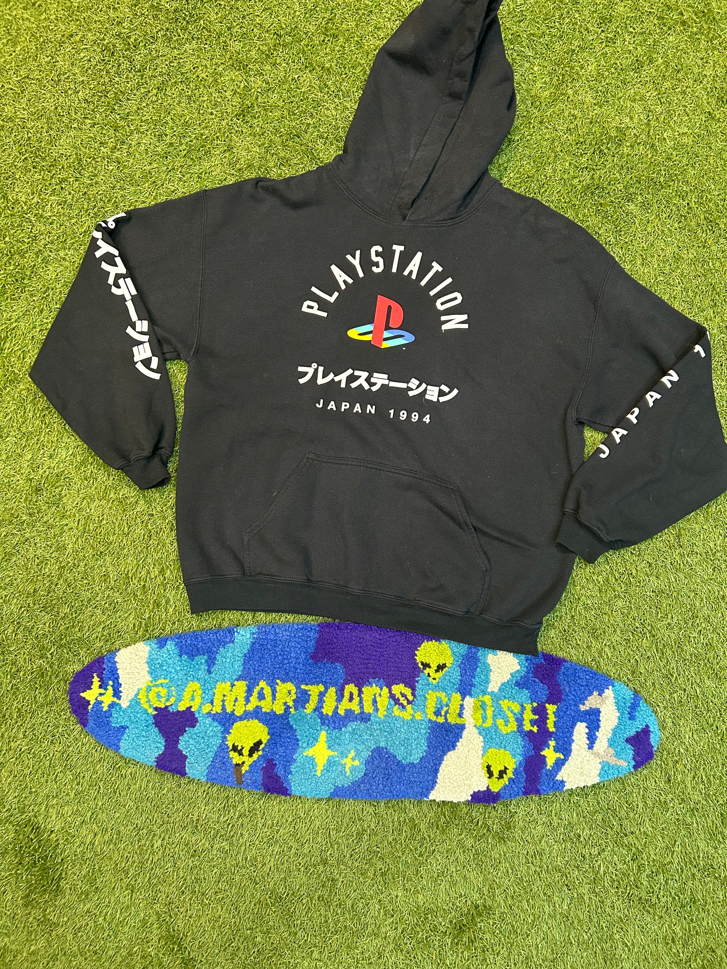 New Age Sony PlayStation Japanese Writing Hoodie