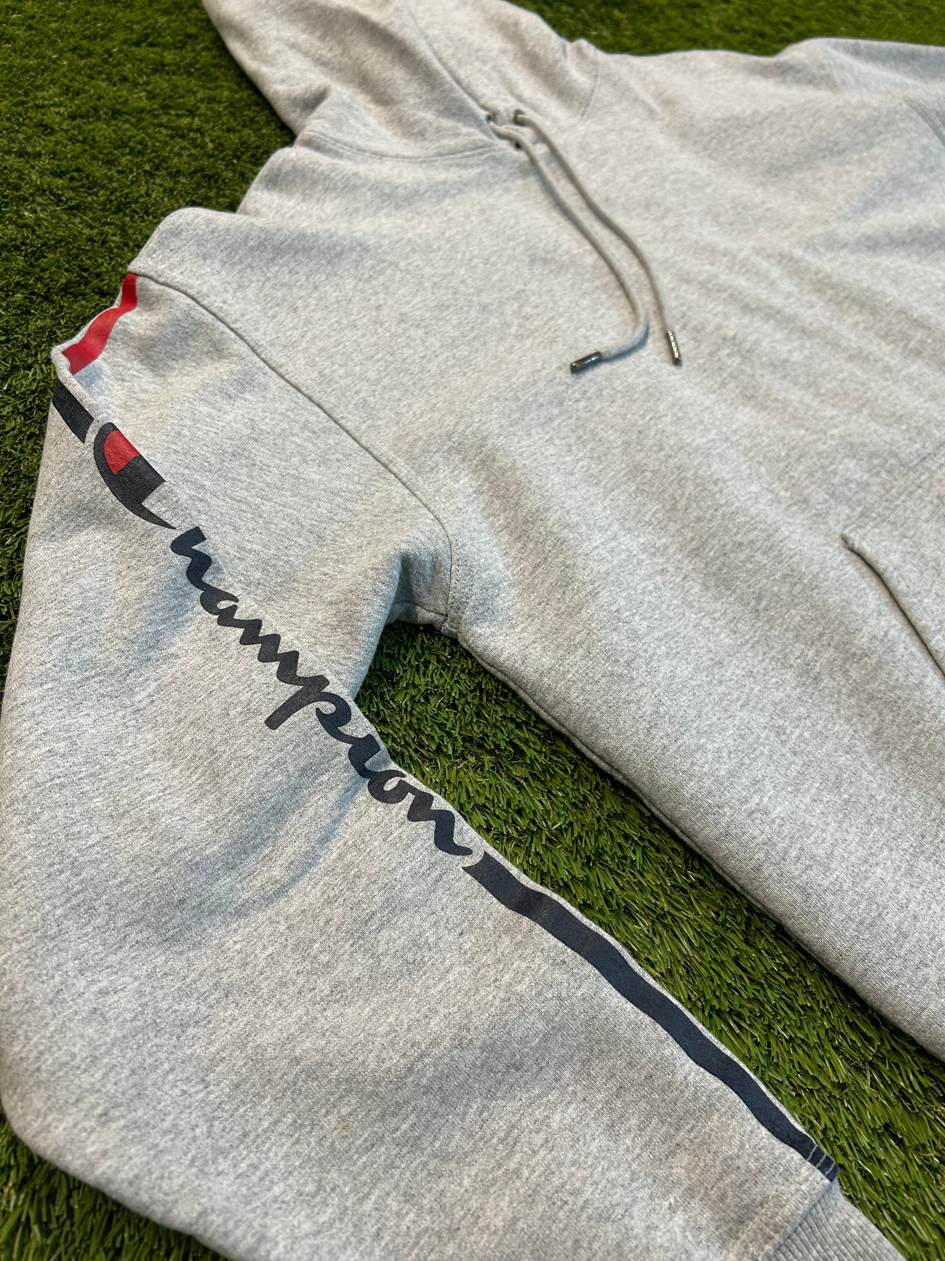 Champion Hoodie Plain Jane Grey