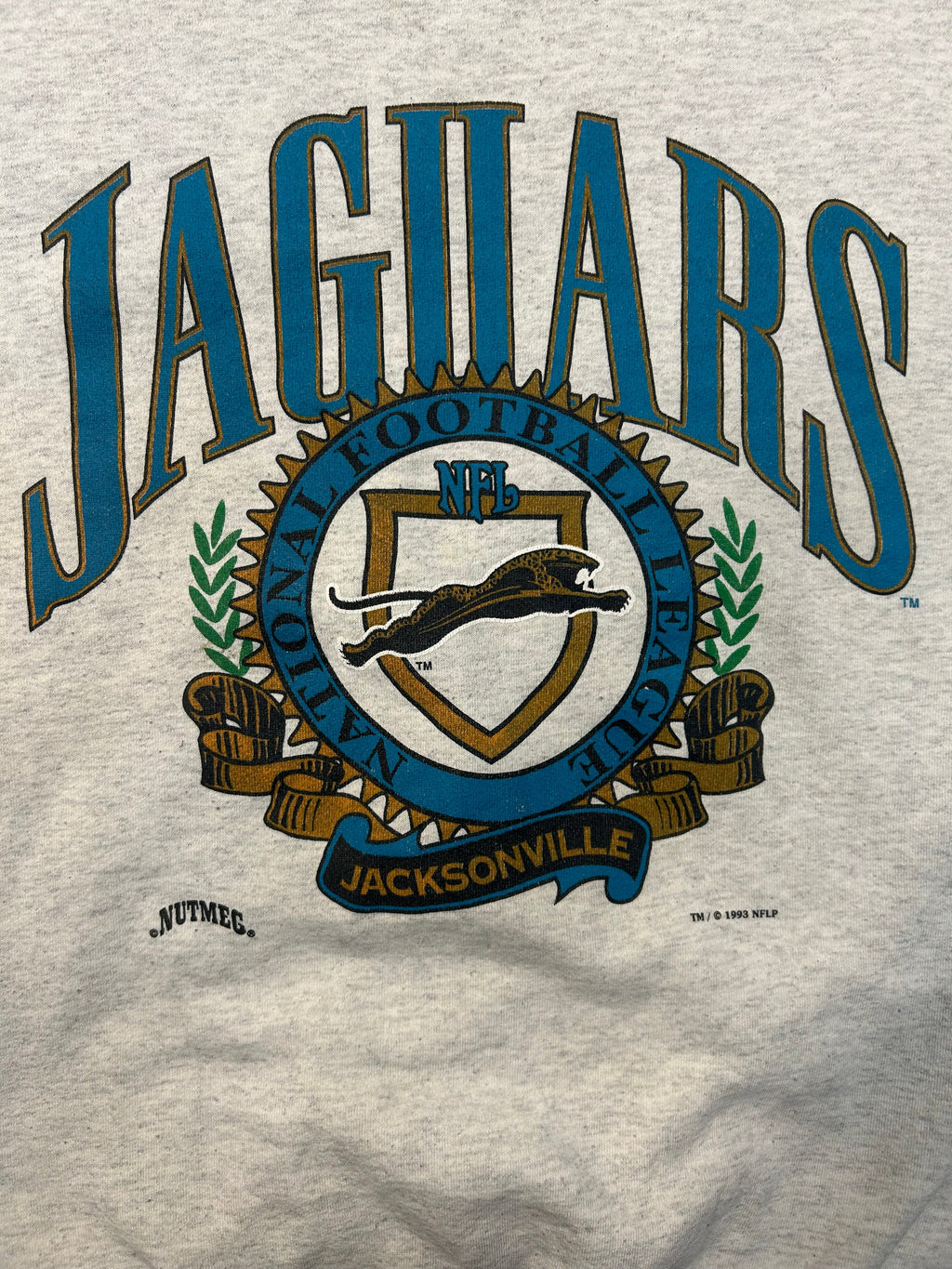 Vintage 1993 Nutmeg Jacksonville Jaguars NFL Crewneck
