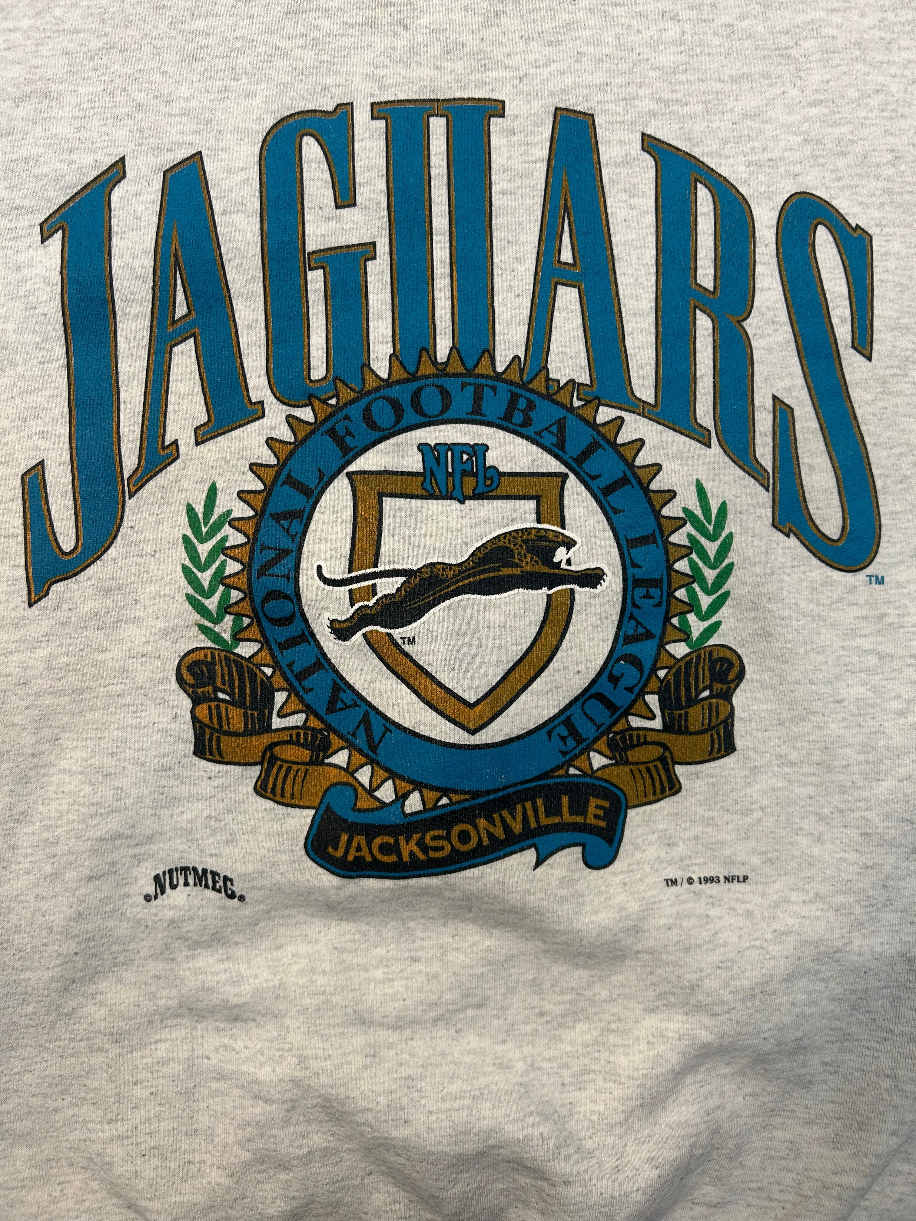 Vintage 1993 Nutmeg Jacksonville Jaguars NFL Crewneck