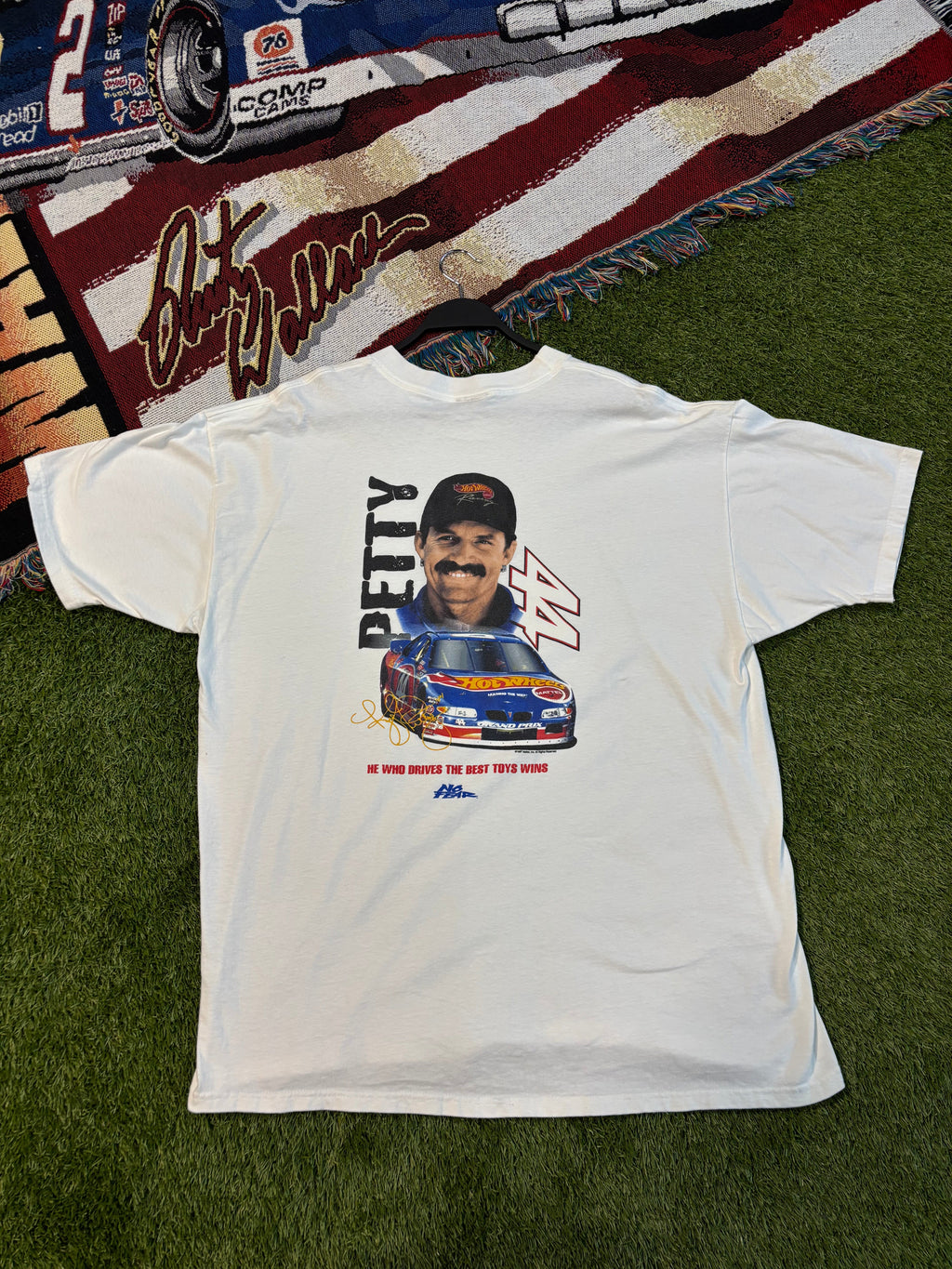 1997 Kyle Petty No Fear Hot Wheels NASCAR T-Shirt Size 2XL No Fear Tag