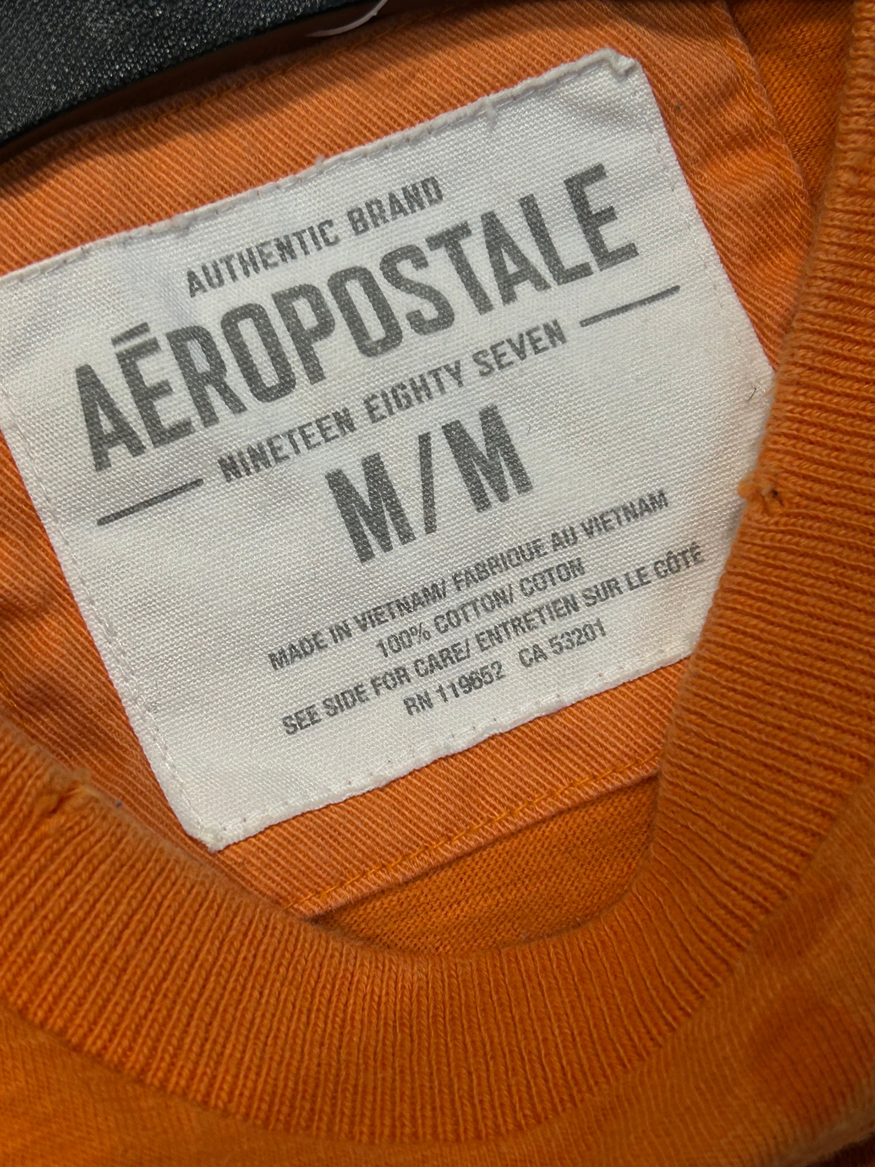Y2K Aeropostale Orange Graphic Tee