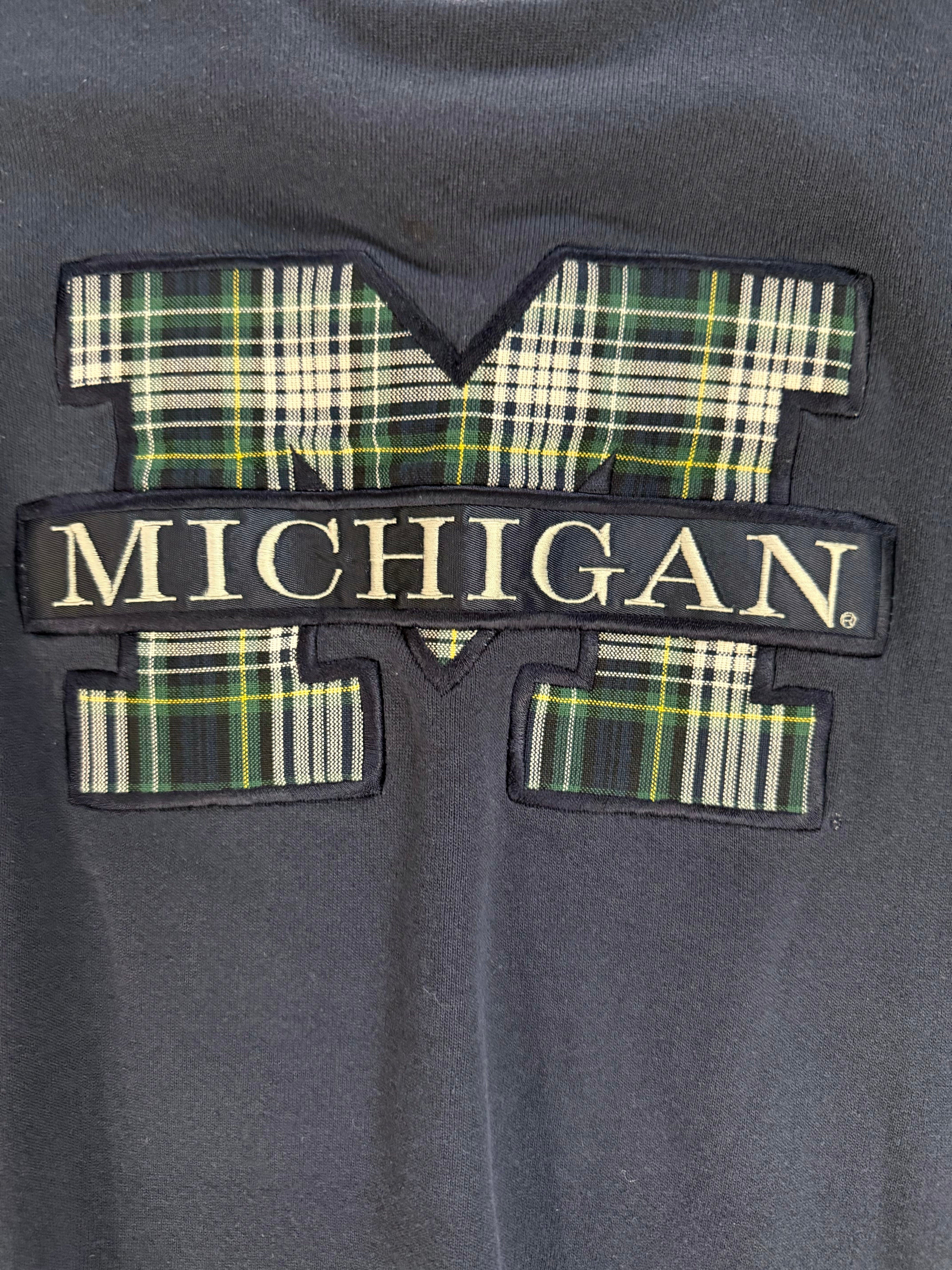 Vintage Michigan “Plaid” Crewneck