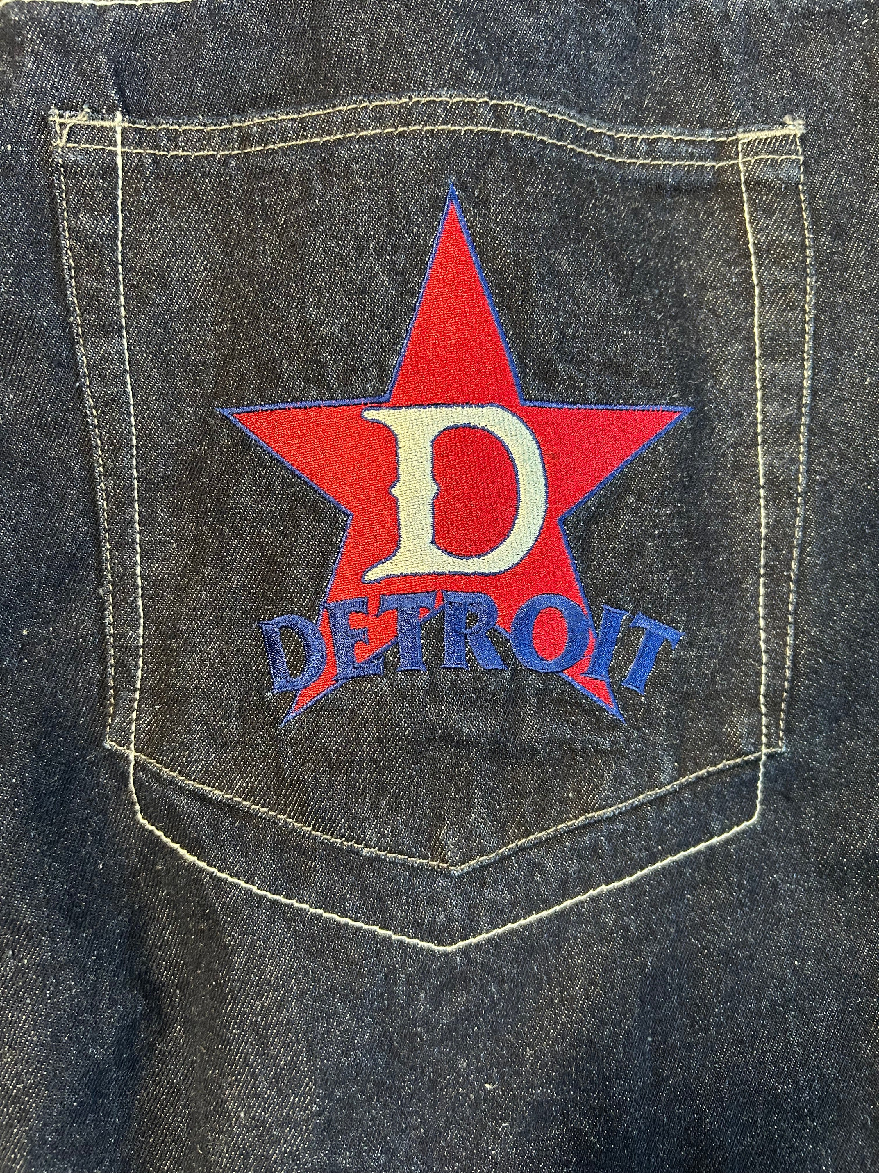 Y2K NLBM Blue Denim Embroidered Jacket+Denim Jeans