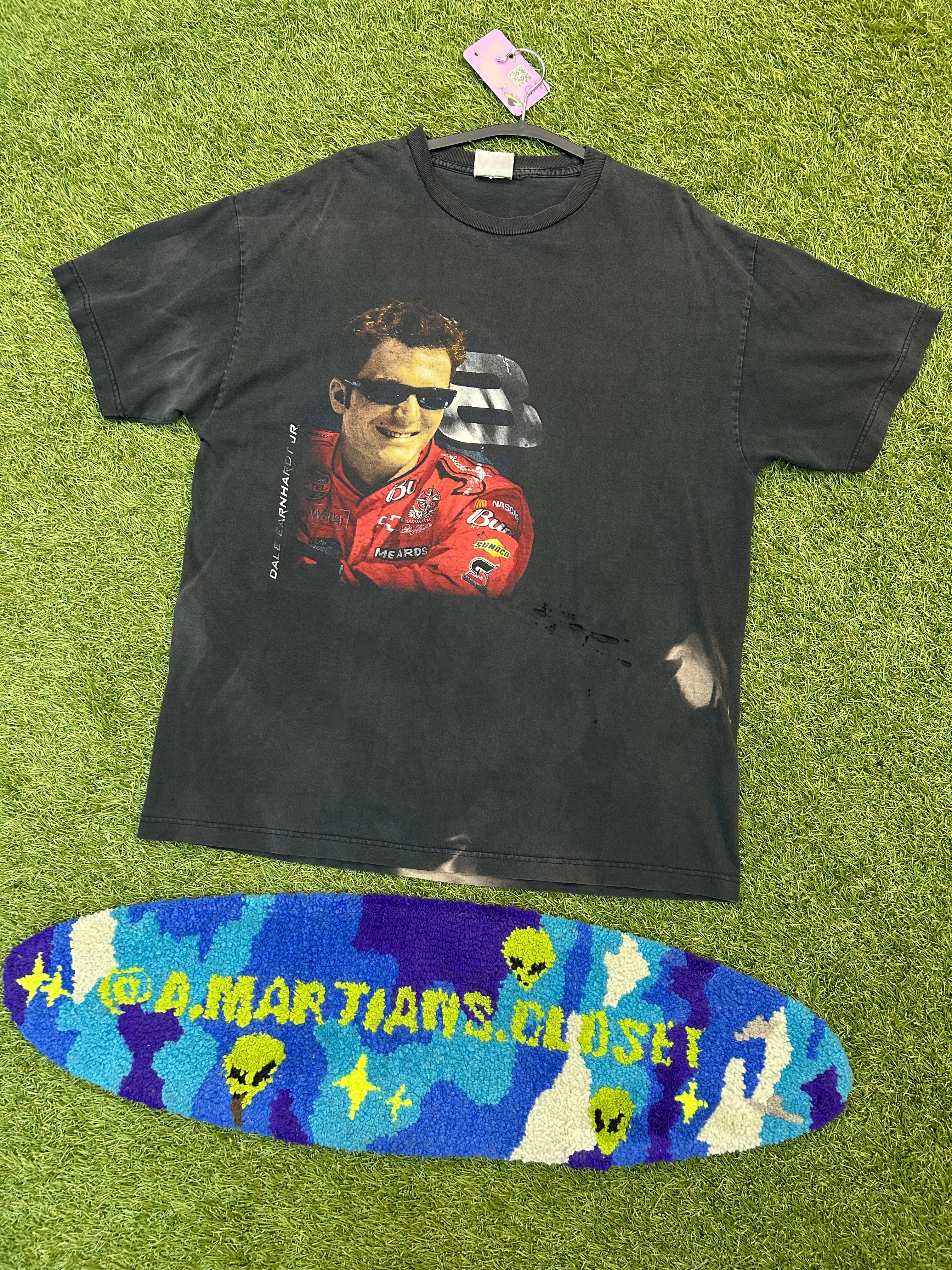Vintage Dale Earnhardt Jr Thrashed Picture Graphic Tee