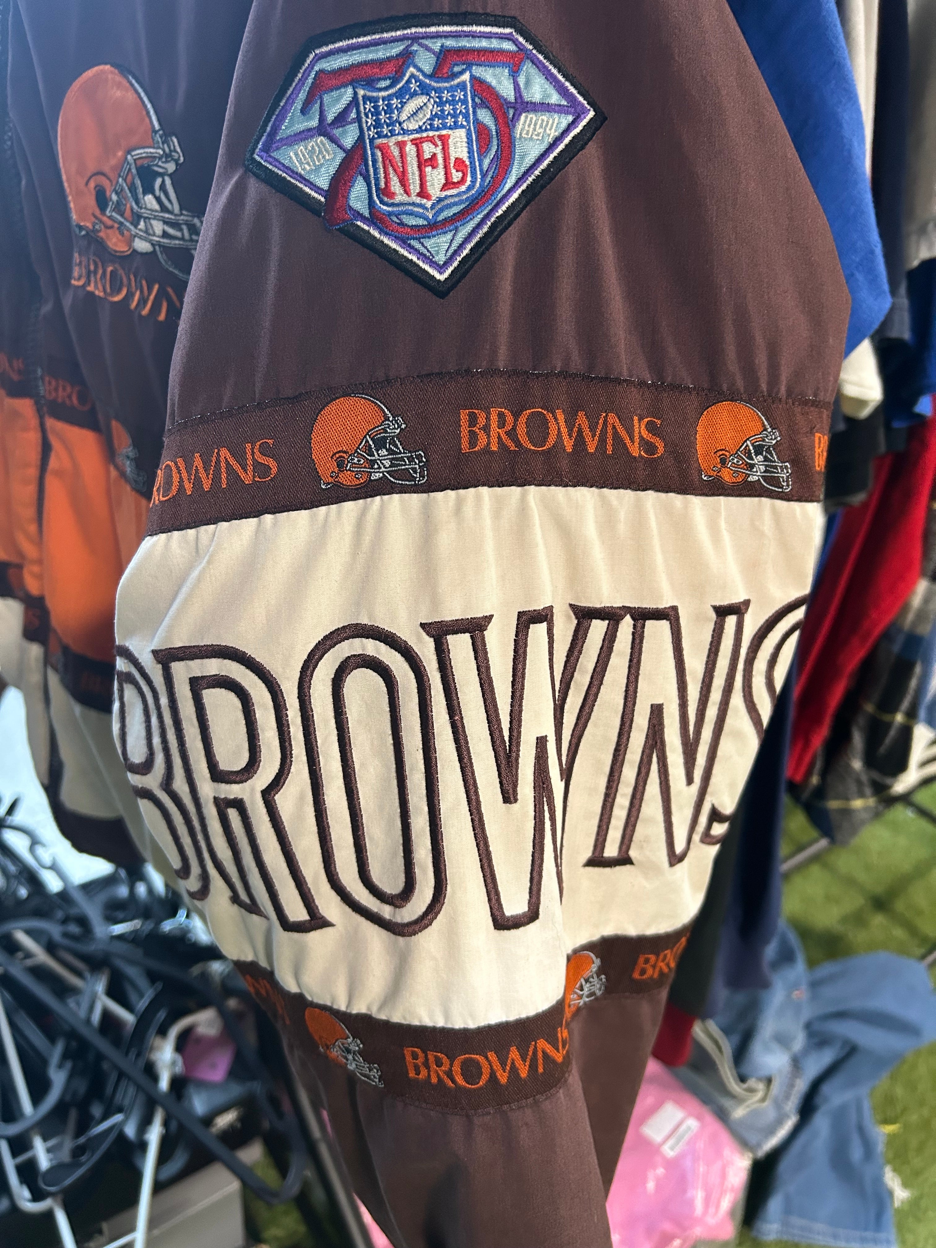 Rare Vintage Pro Player Cleveland Browns NFL Puffer Jacket