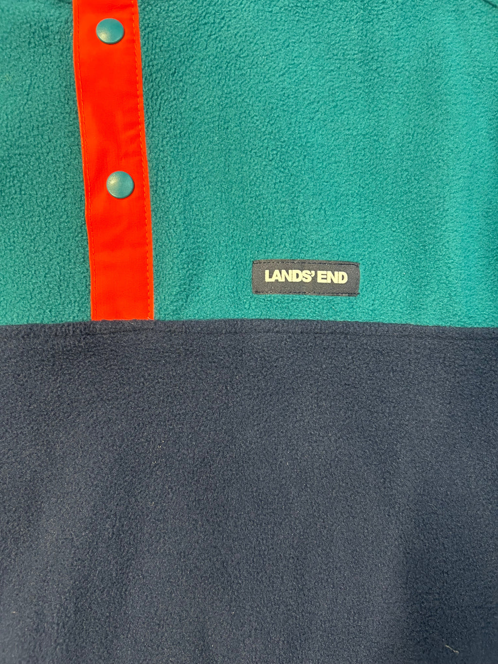 Vintage Lands End Qrt Button Down Jacket