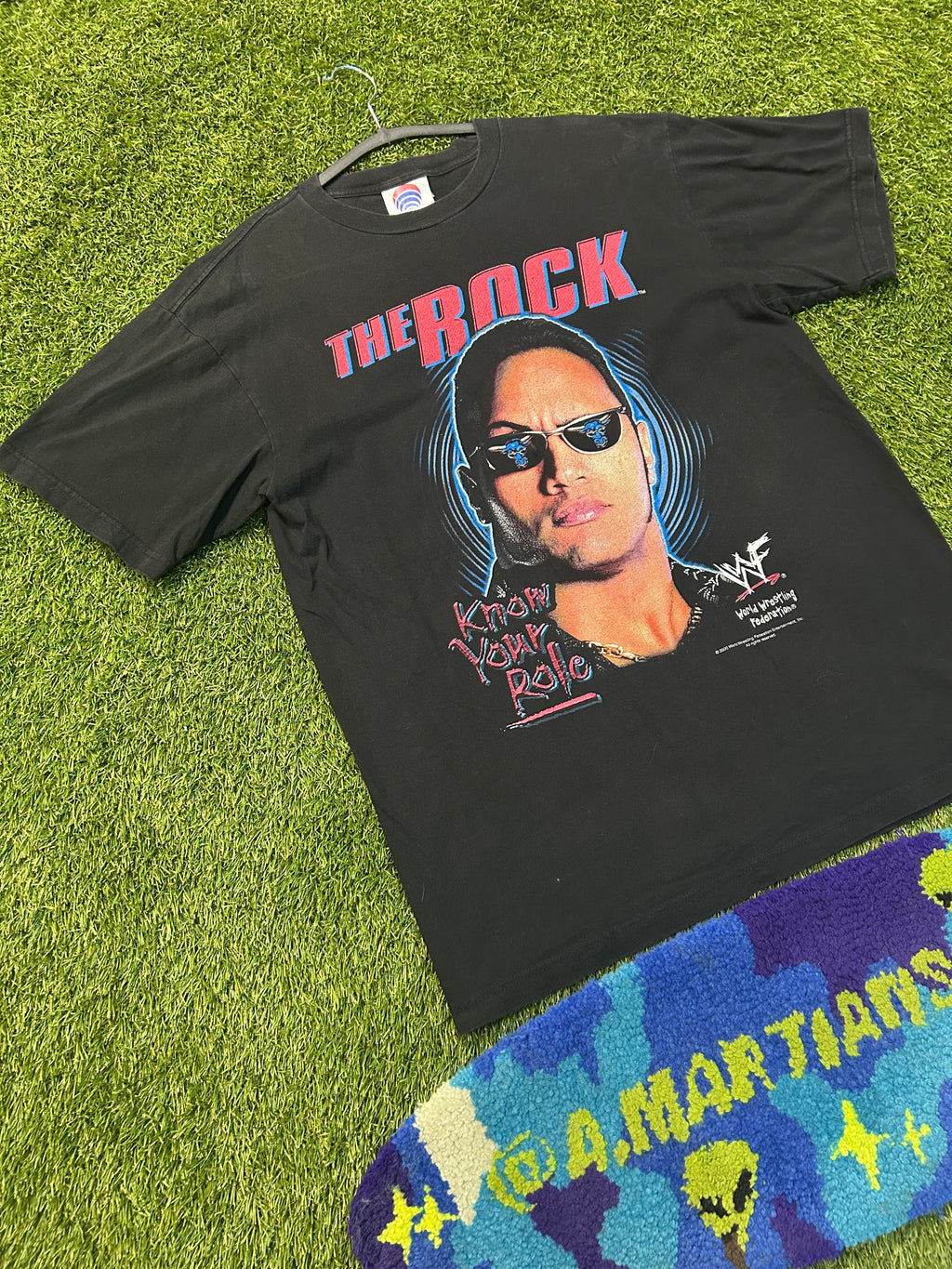 Year 2000 WWF The Rock Know Your Role Tee