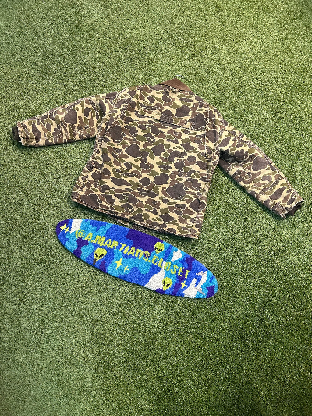 Vintage Carhartt Heritage Duck Camo Hunting Jacket