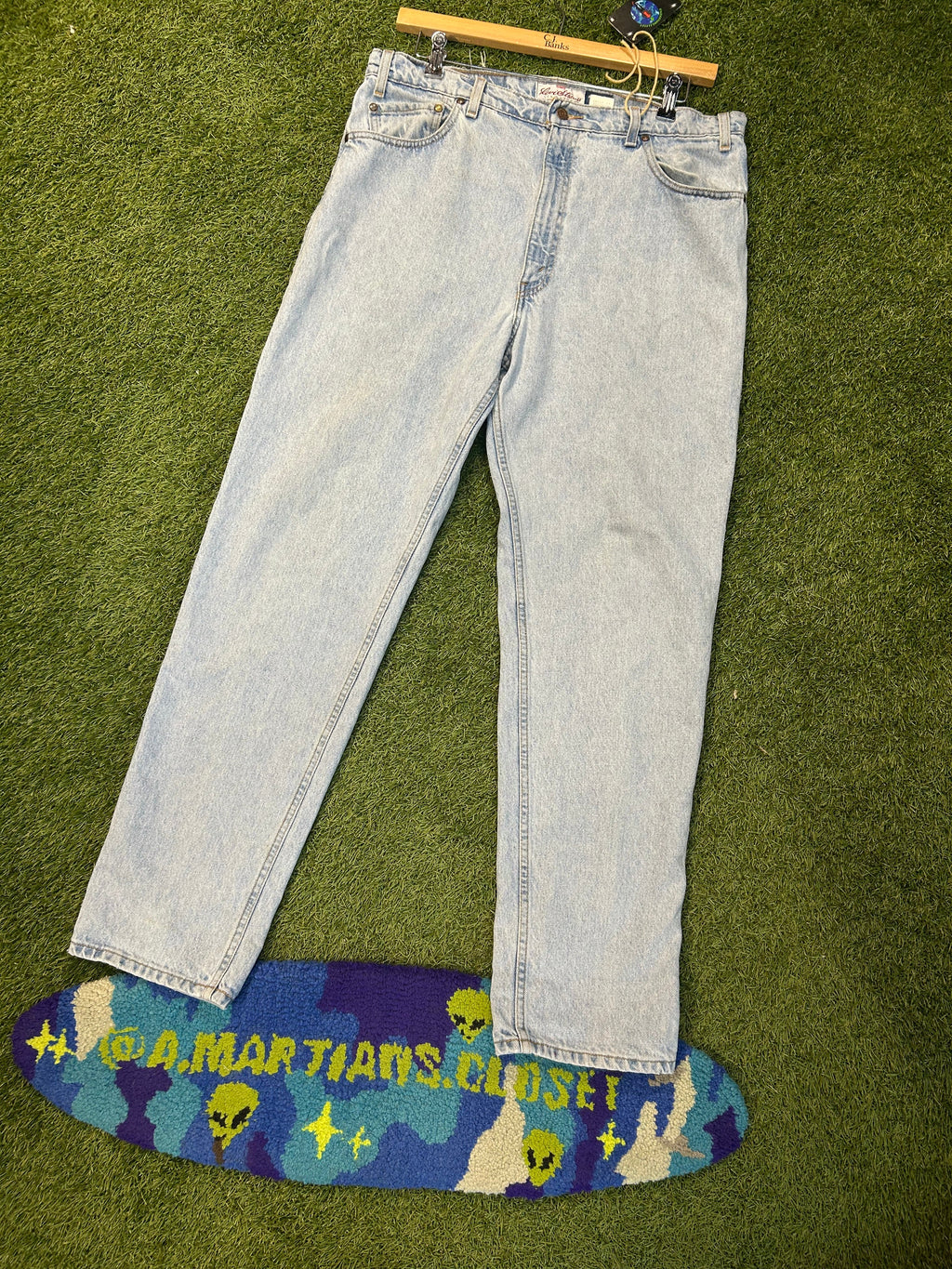 Vintage Orange Tab Levi Blue Jeans 540s