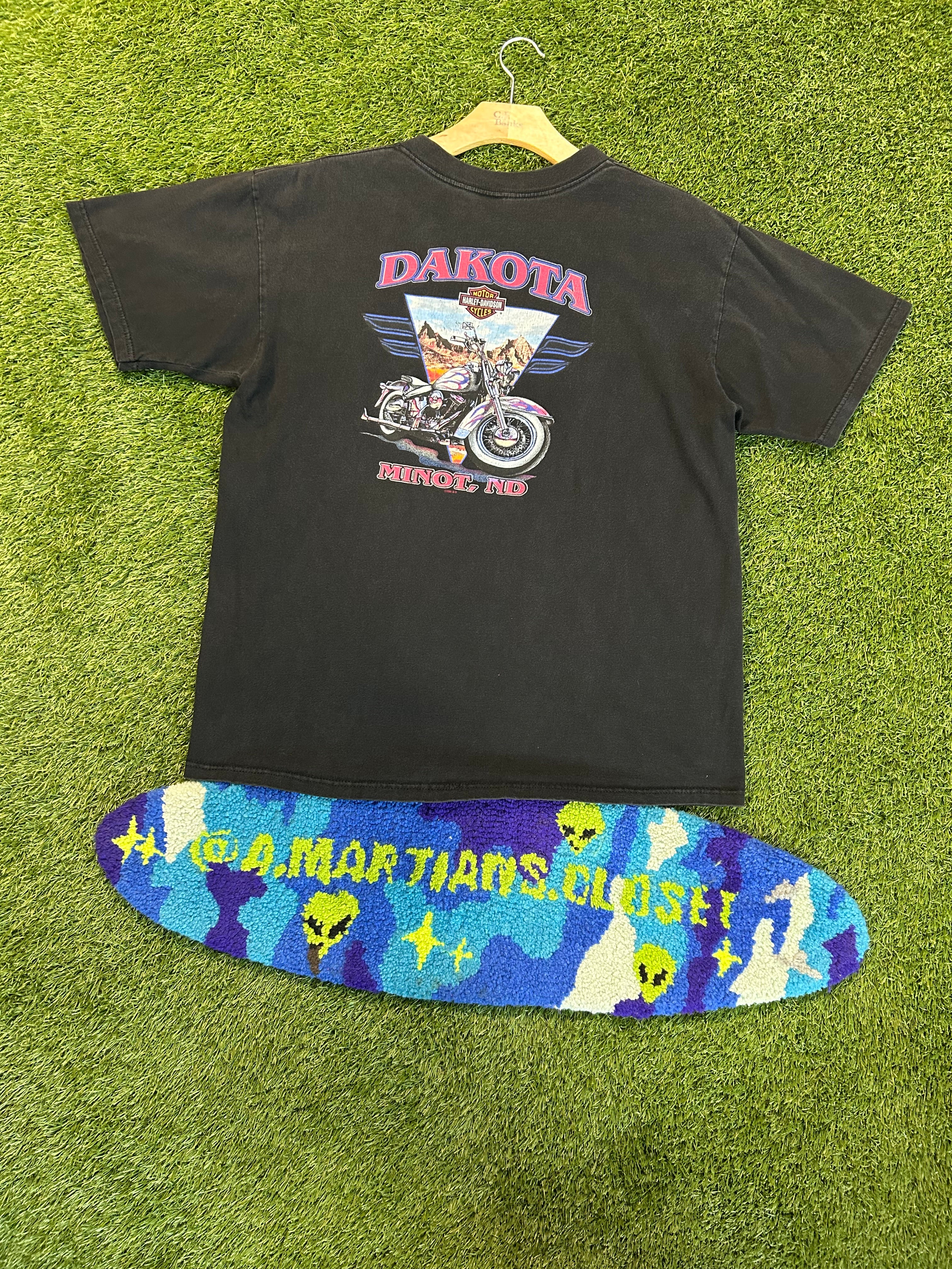 Vintage 1990 Harley Davidson Minot North Dakota Tee