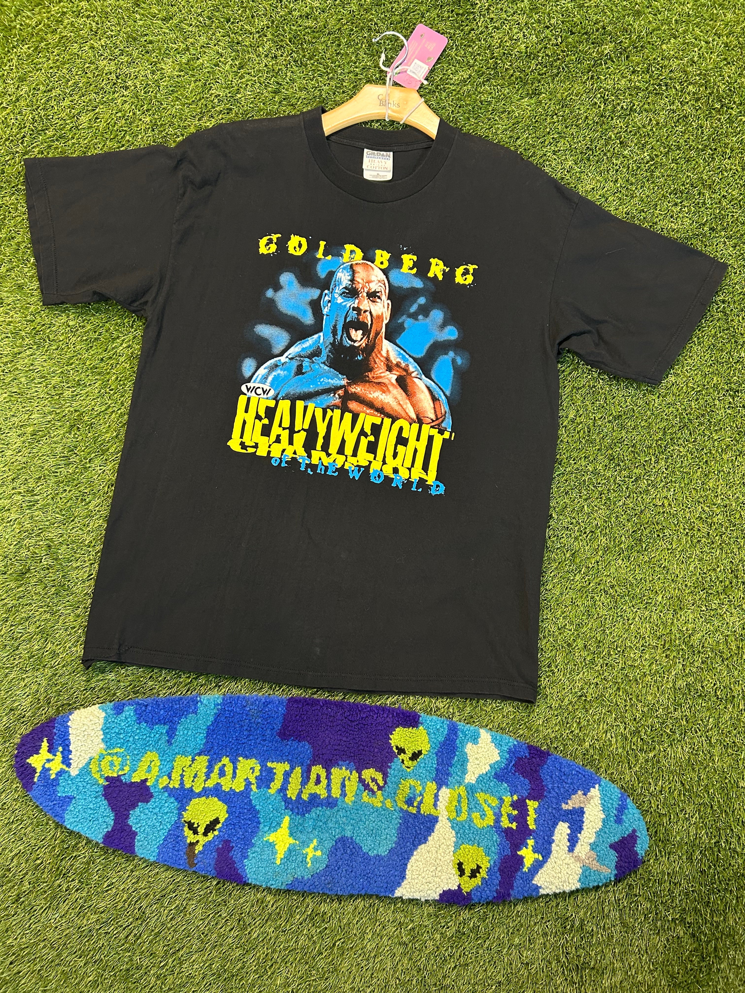 Vintage 90s WCW Heavyweight Of The World Goldberg Tee