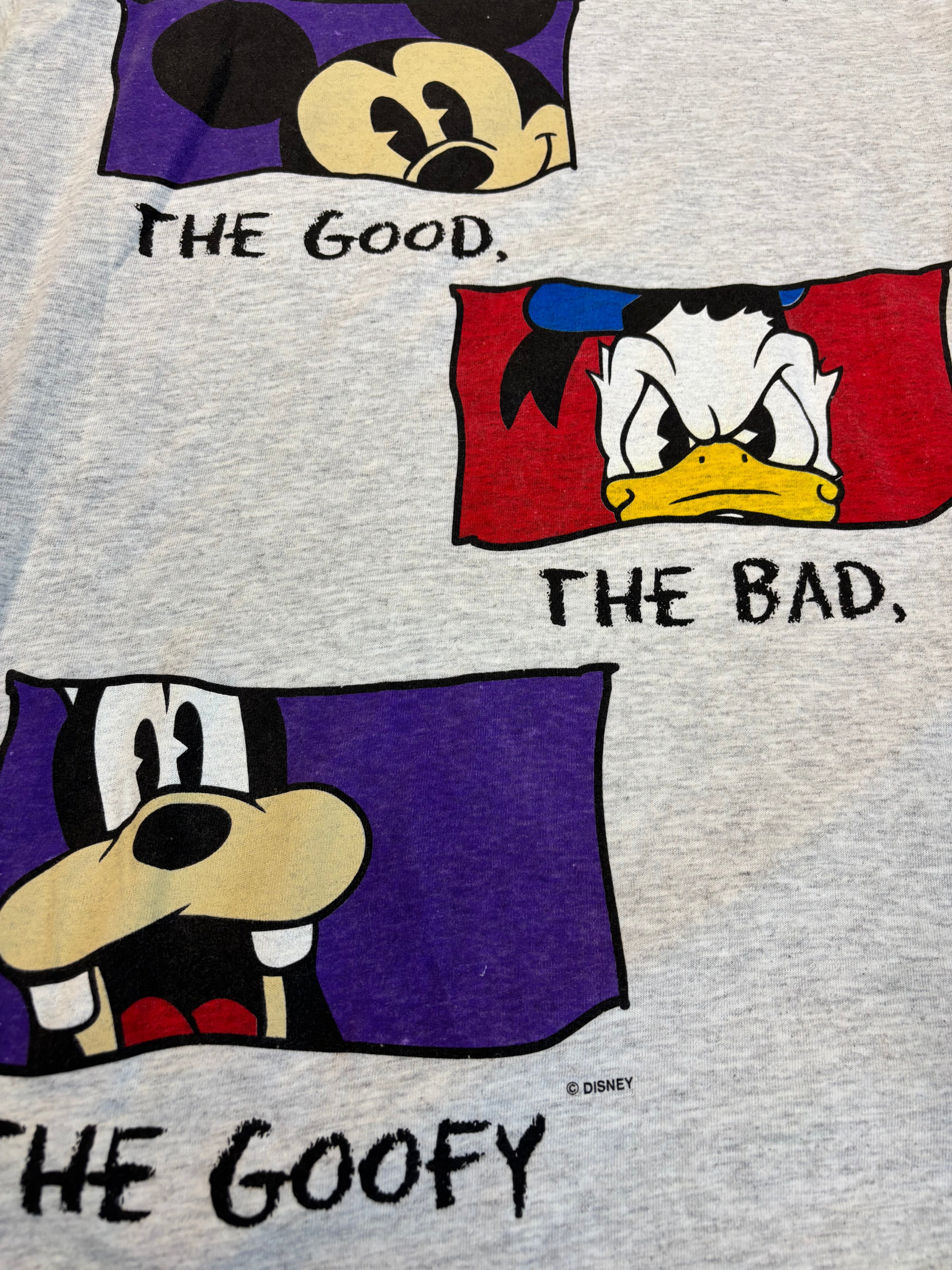 Vintage 90s Disney The Good The Bad The Goofy Tee
