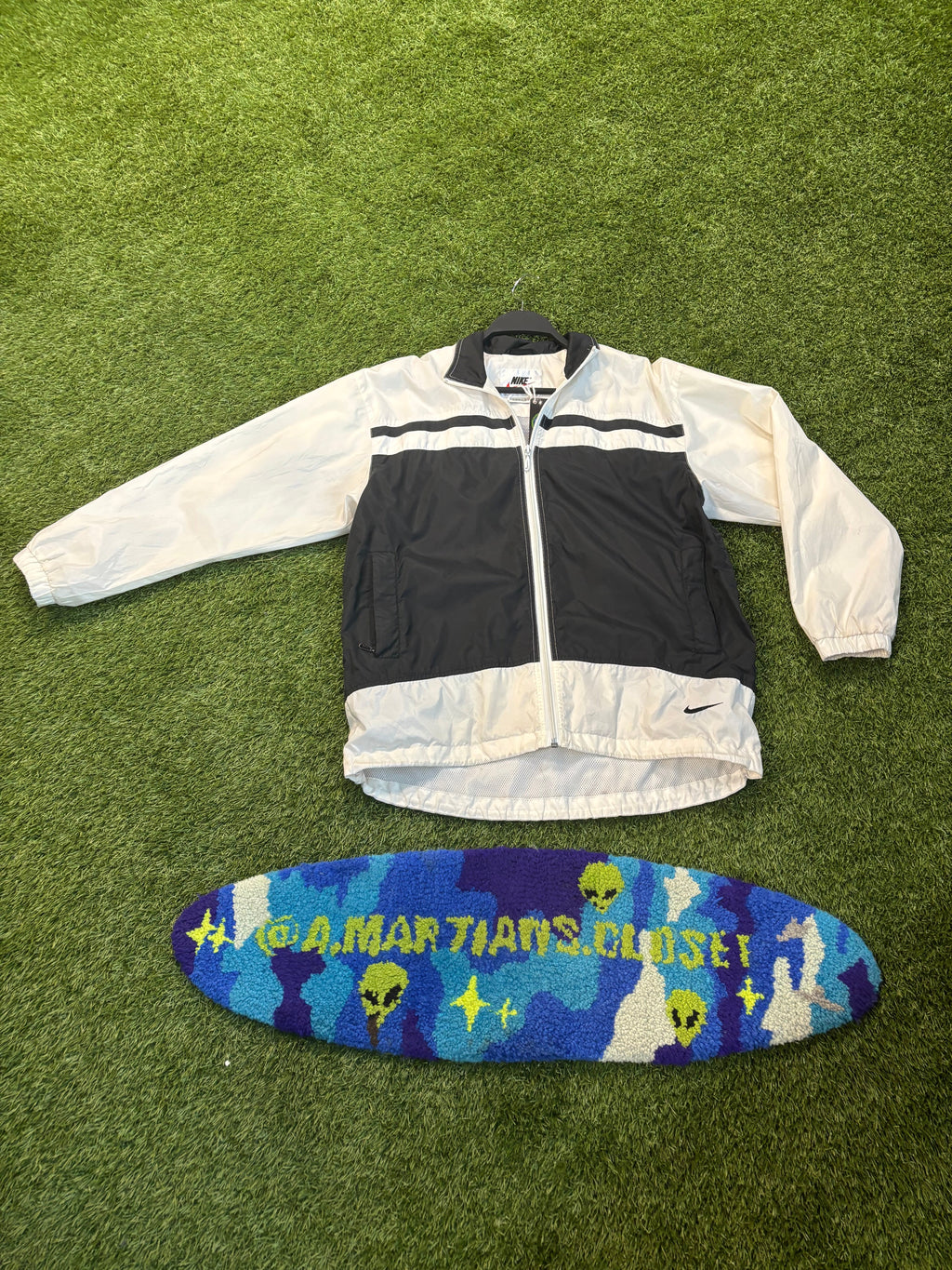Vintage 90s Nike Half Tone Black Track Jacket