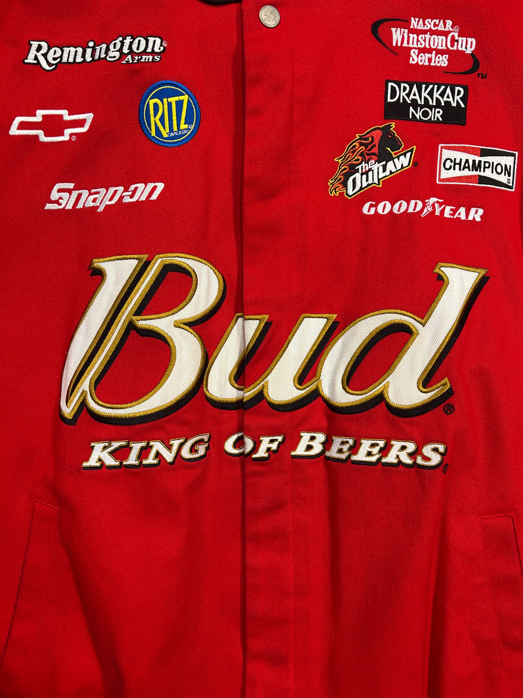 Vintage Dale Earnhardt Jr Budweiser NASCAR Jacket