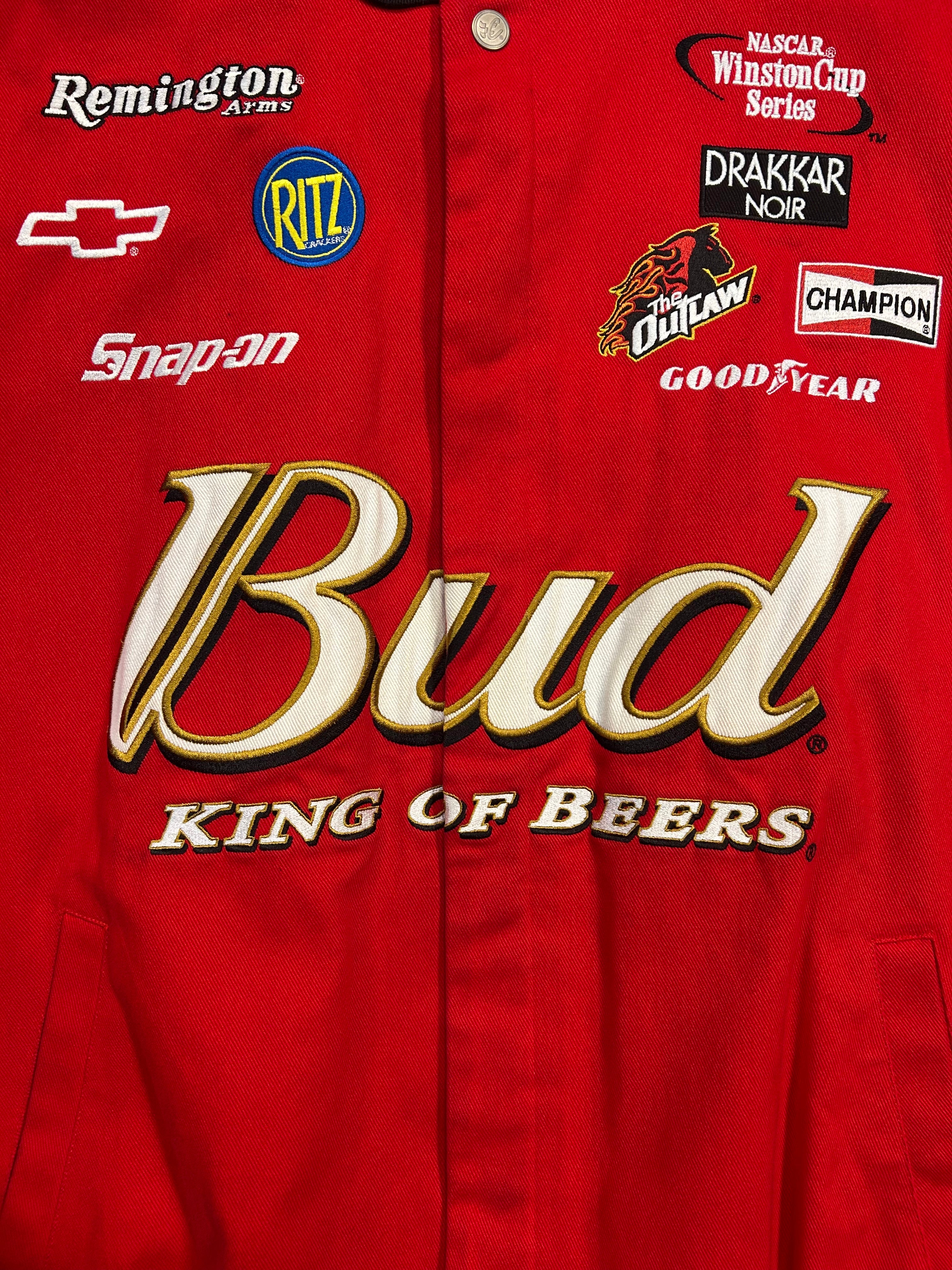 Vintage Dale Earnhardt Jr Budweiser NASCAR Jacket