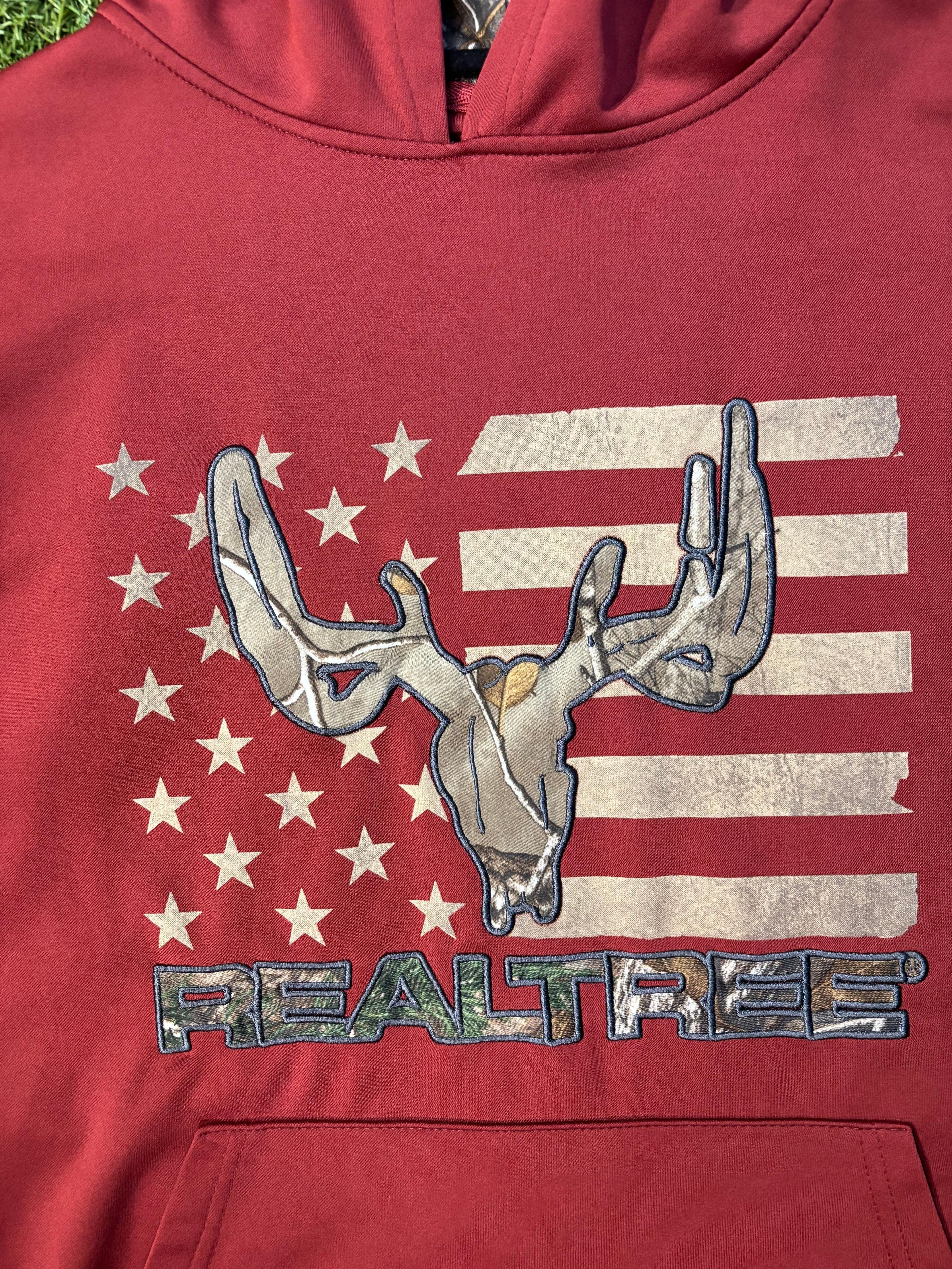 Red and Camo Realtree Sweatshirt Size XL