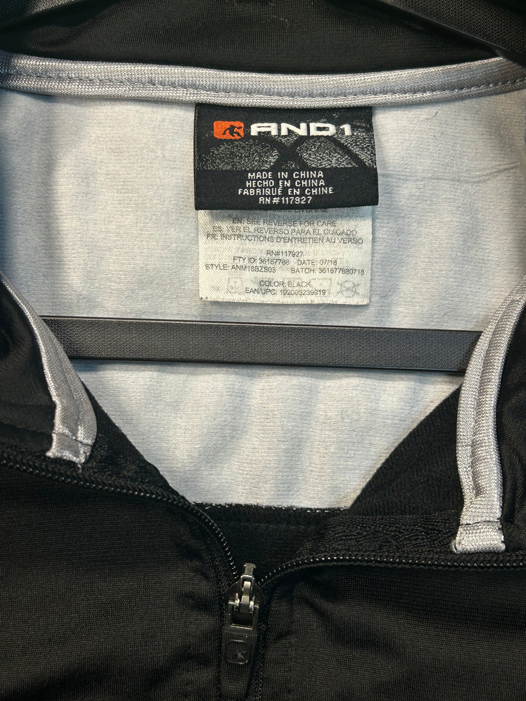 Y2K And1 Track Zipup Jacket