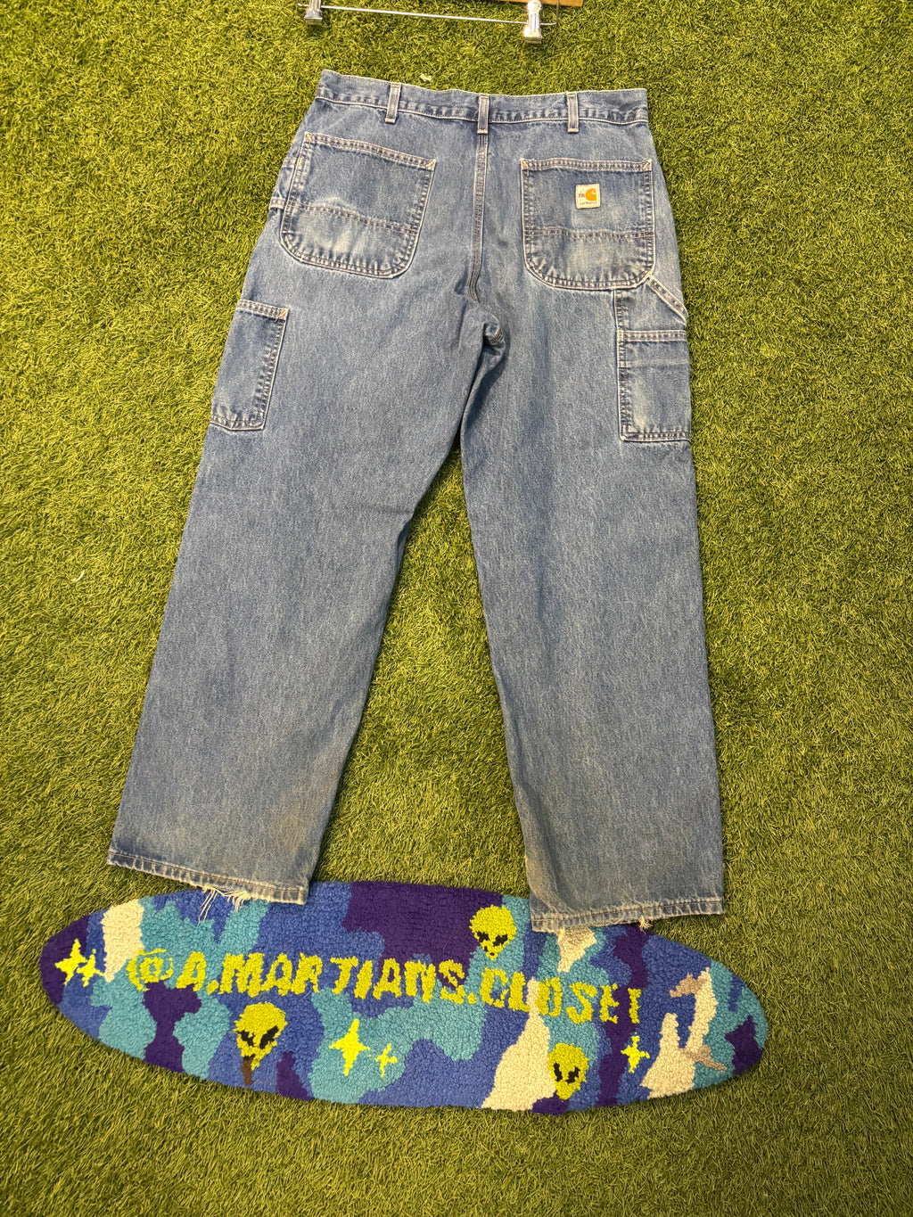 Vintage Carhartt Carpenter Blue Jeans