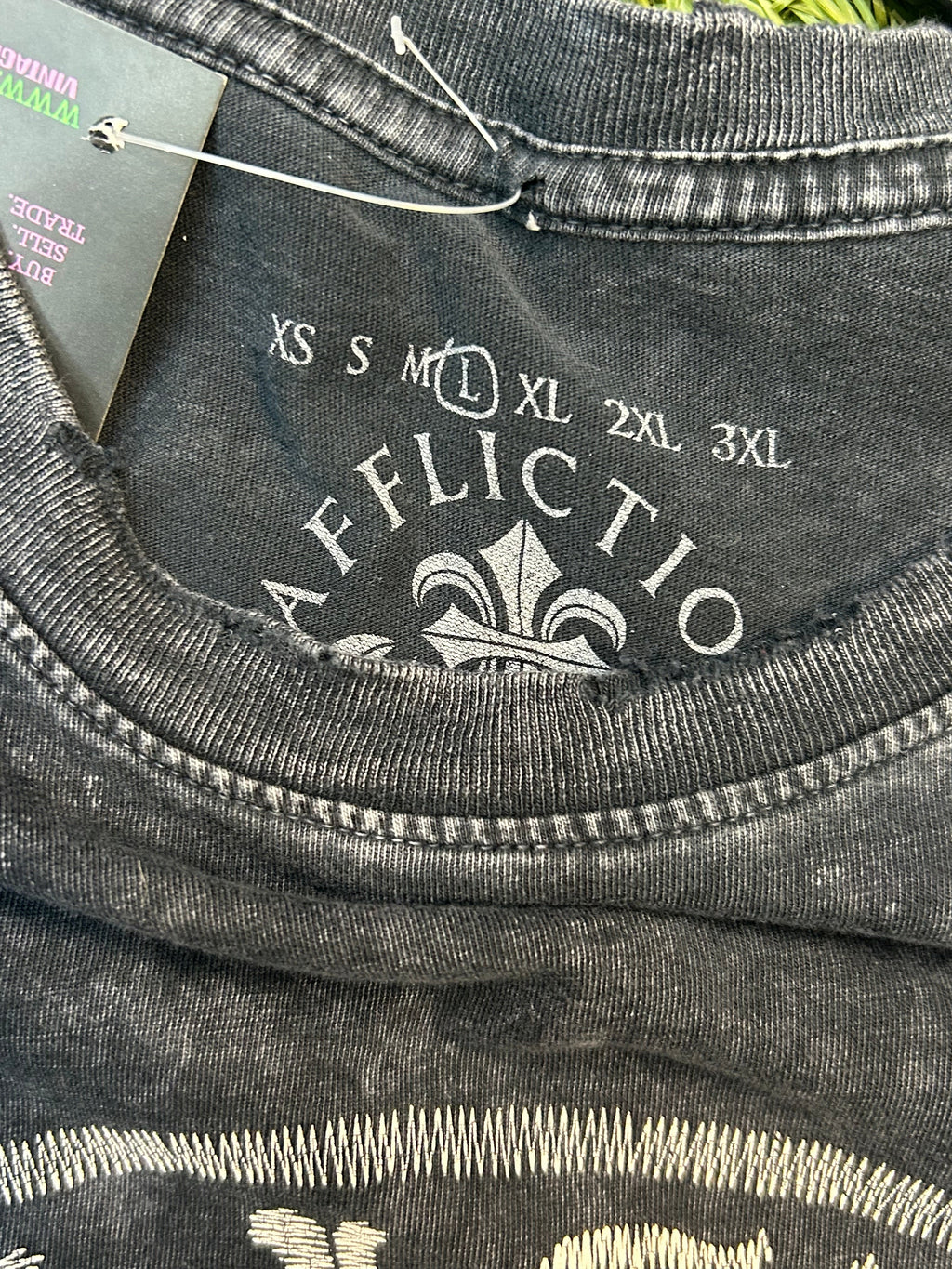 Y2K Affliction Grey Tee