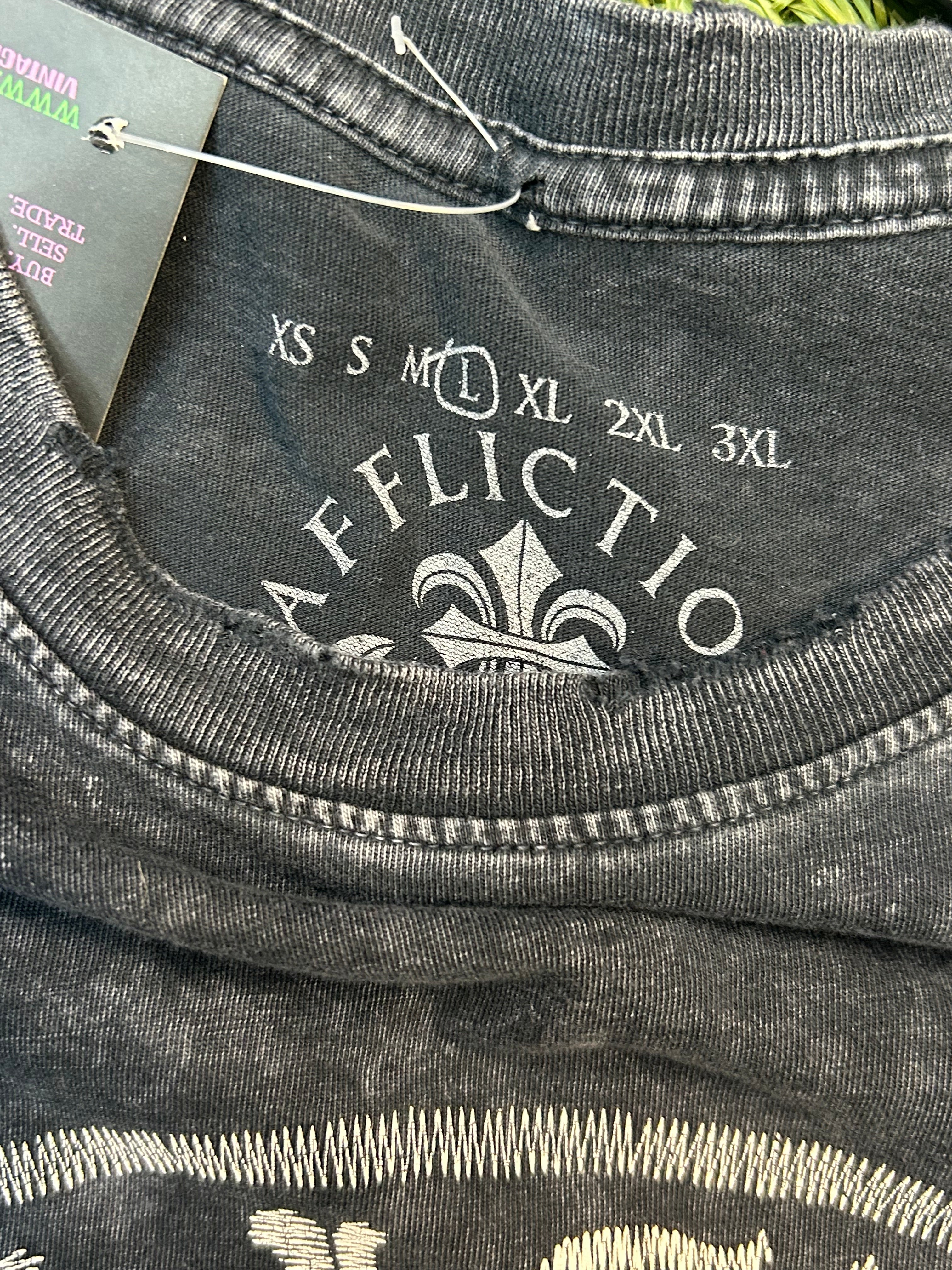 Y2K Affliction Grey Tee