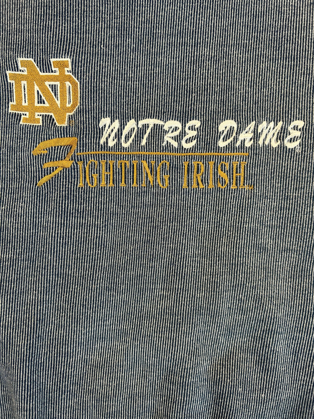 Vintage Embroidered Notre Dame Fighting Irish Crewneck
