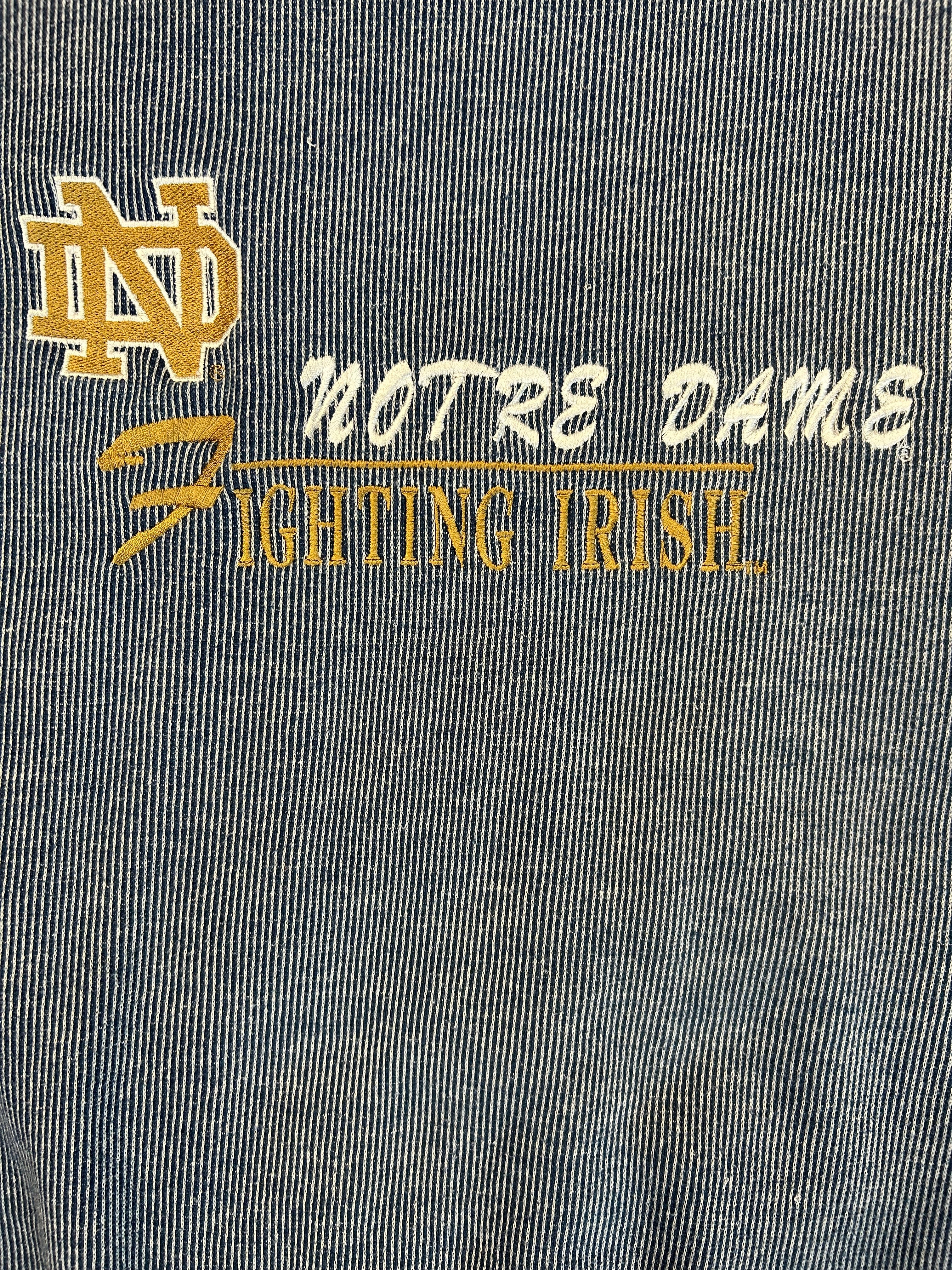 Vintage Embroidered Notre Dame Fighting Irish Crewneck