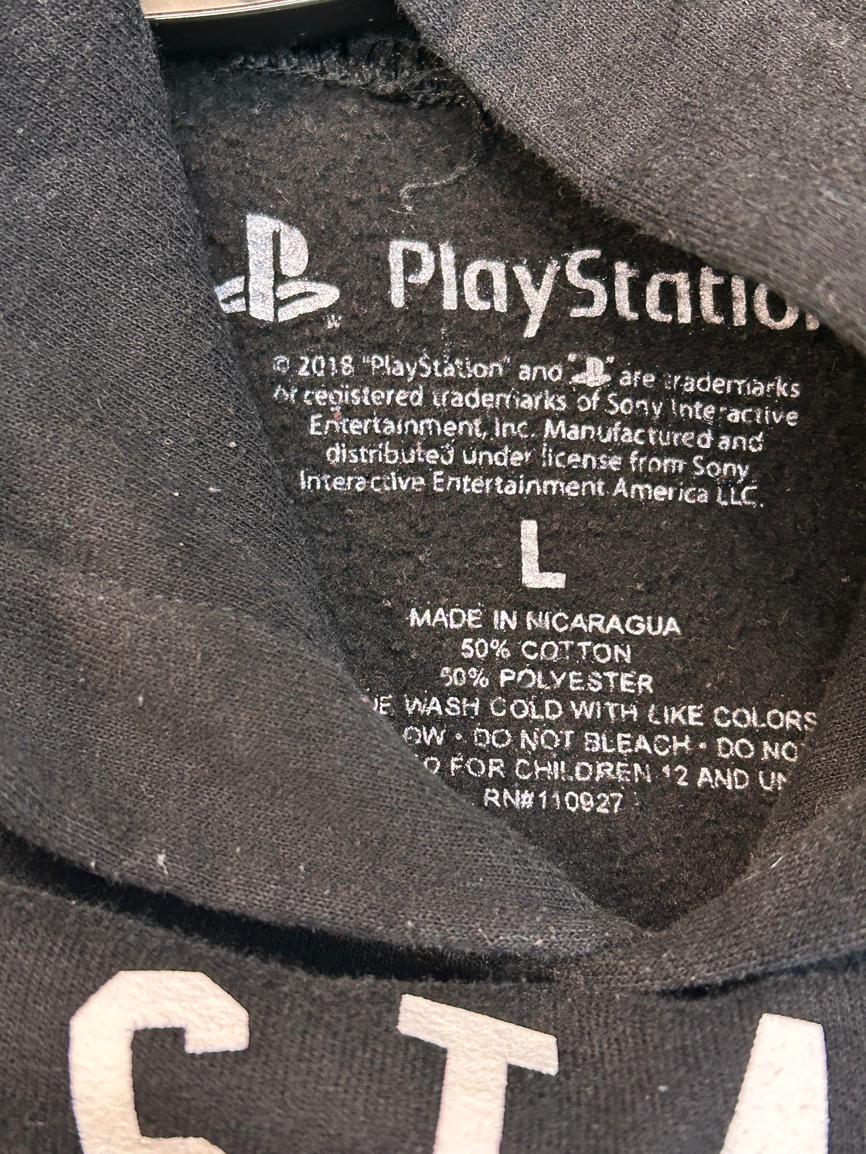 New Age Sony PlayStation Japanese Writing Hoodie