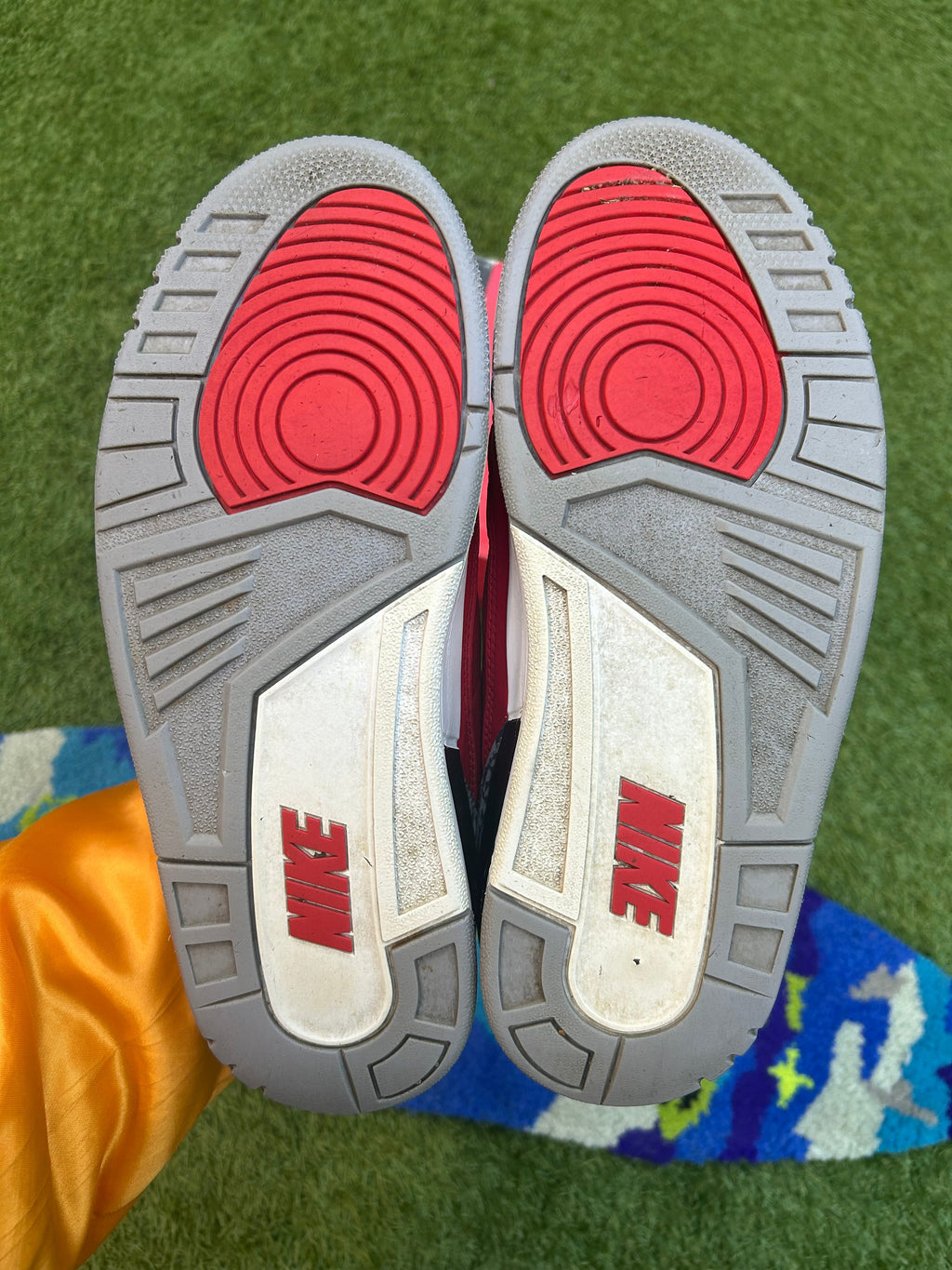 Jordan 3 Retro Fire Red Cement(Used)