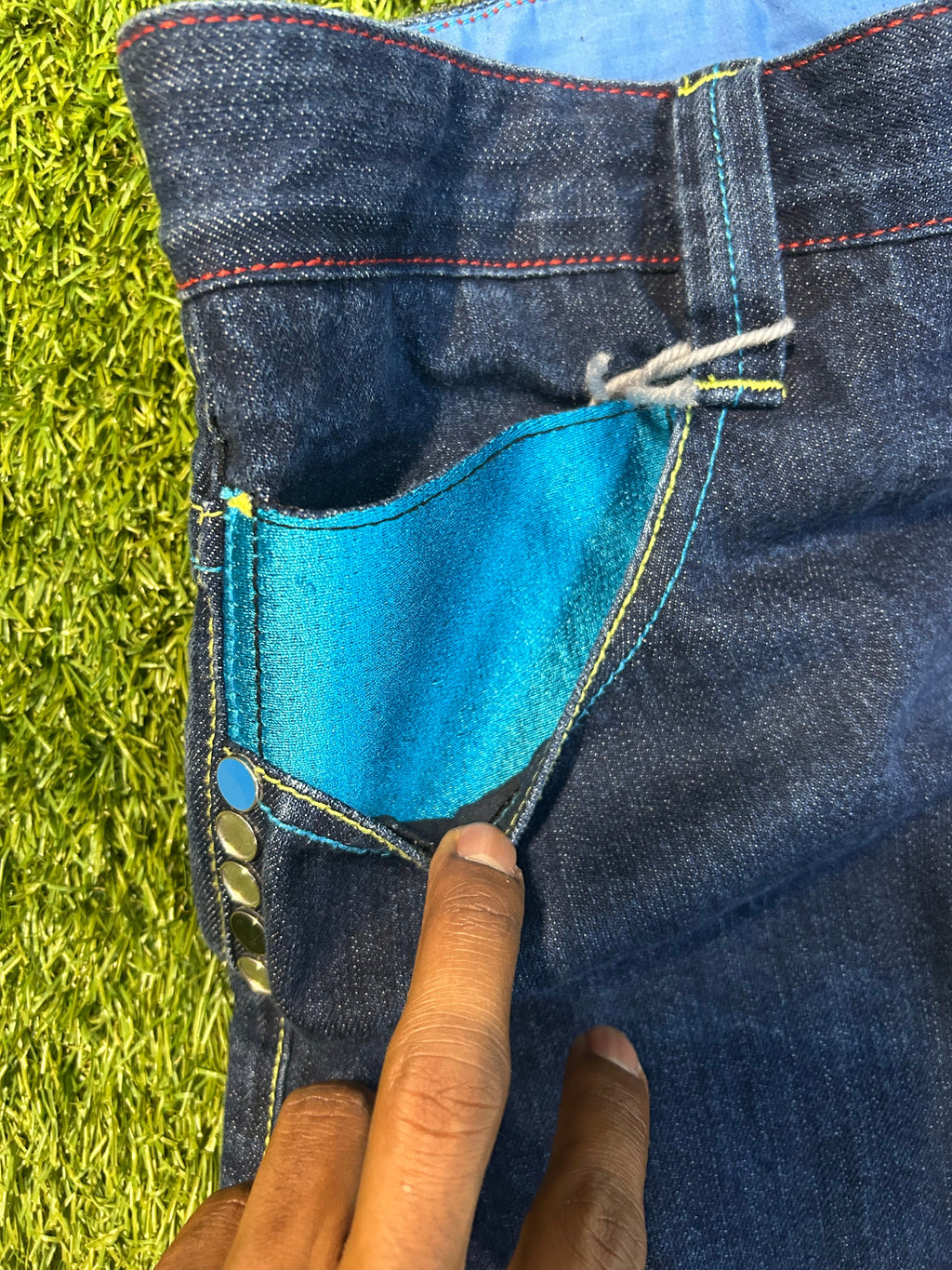 Y2K Coogi Blue Patch Jeans