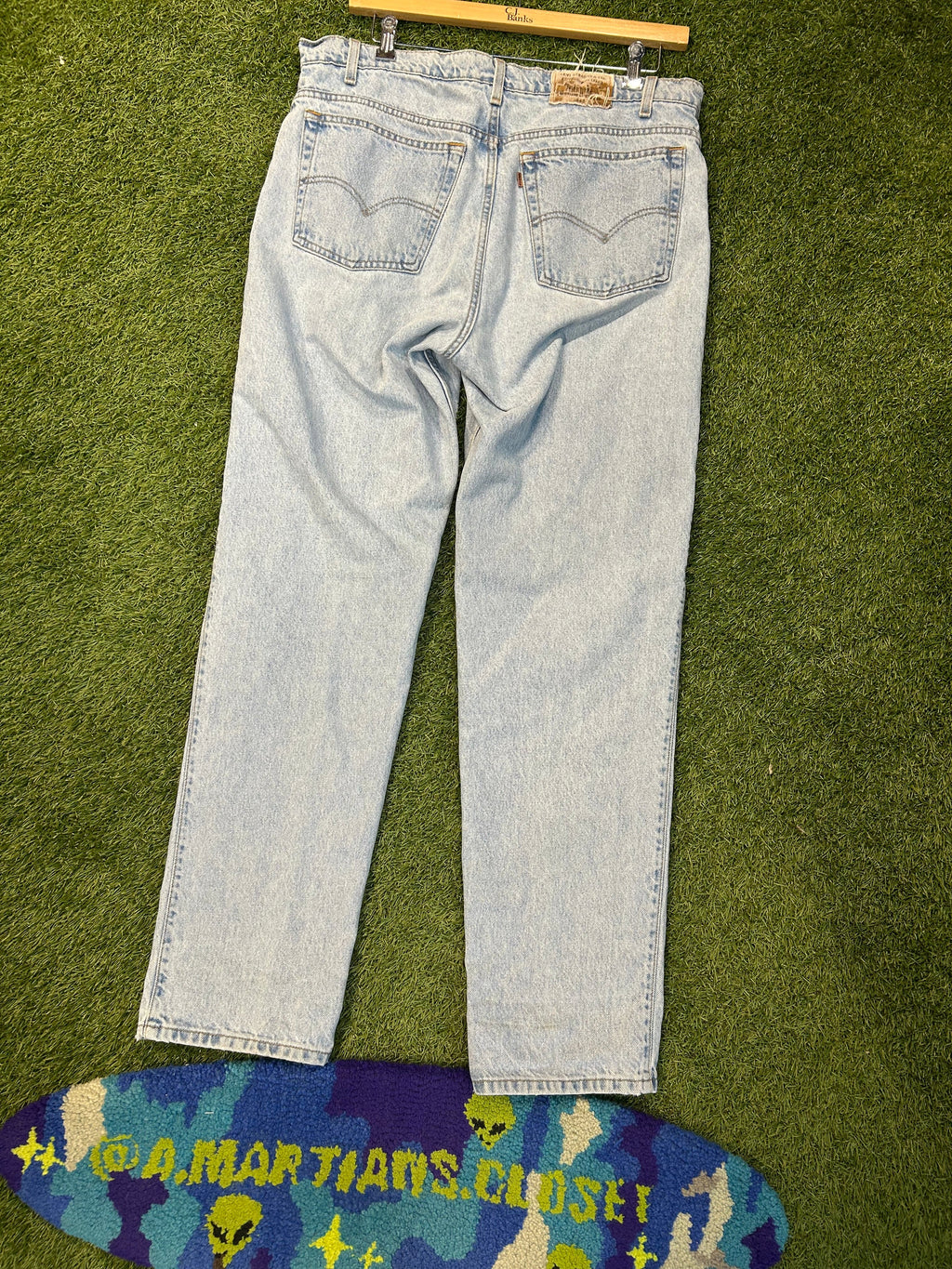 Vintage Orange Tab Levi Blue Jeans 540s