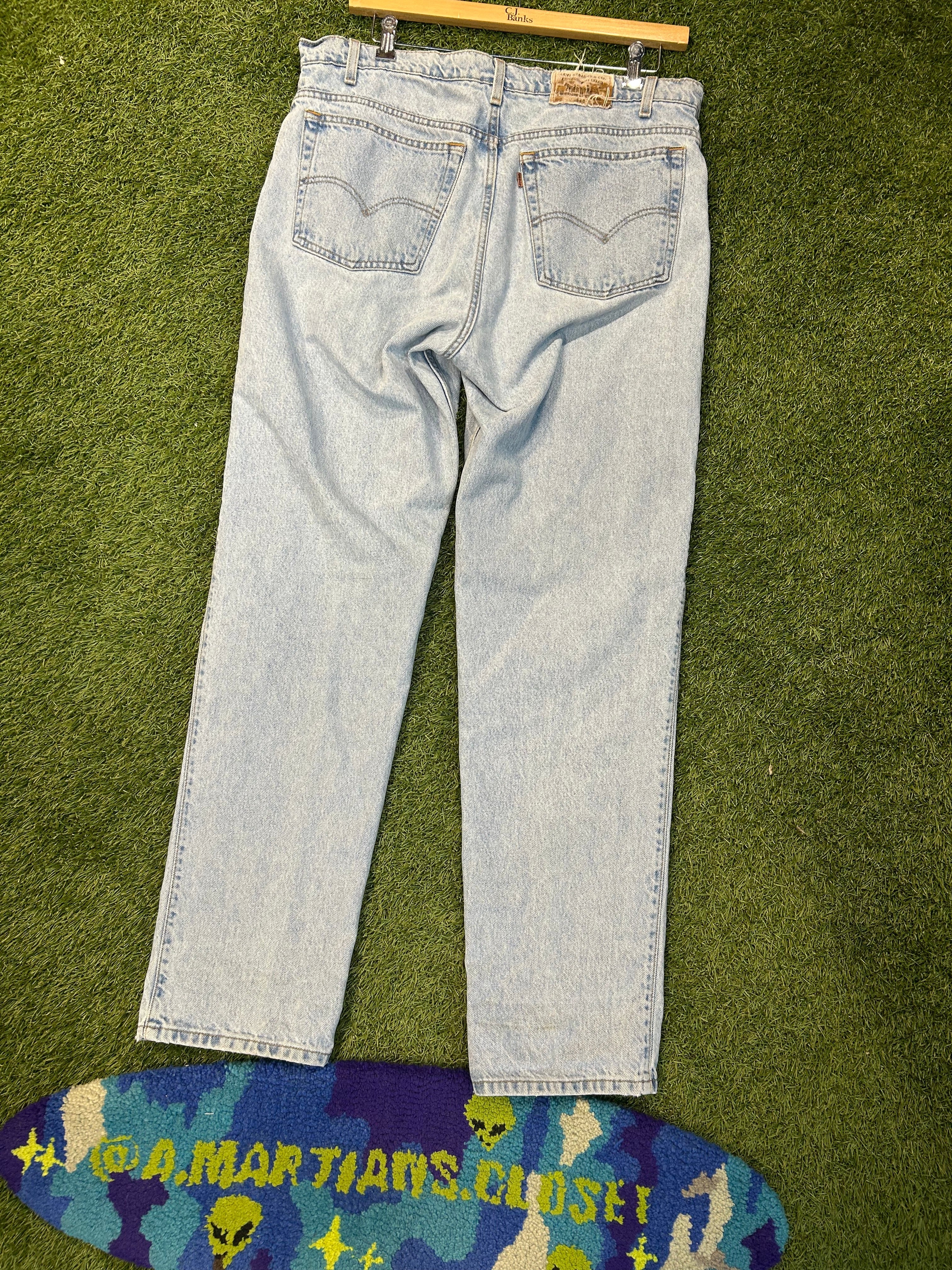 Vintage Orange Tab Levi Blue Jeans 540s