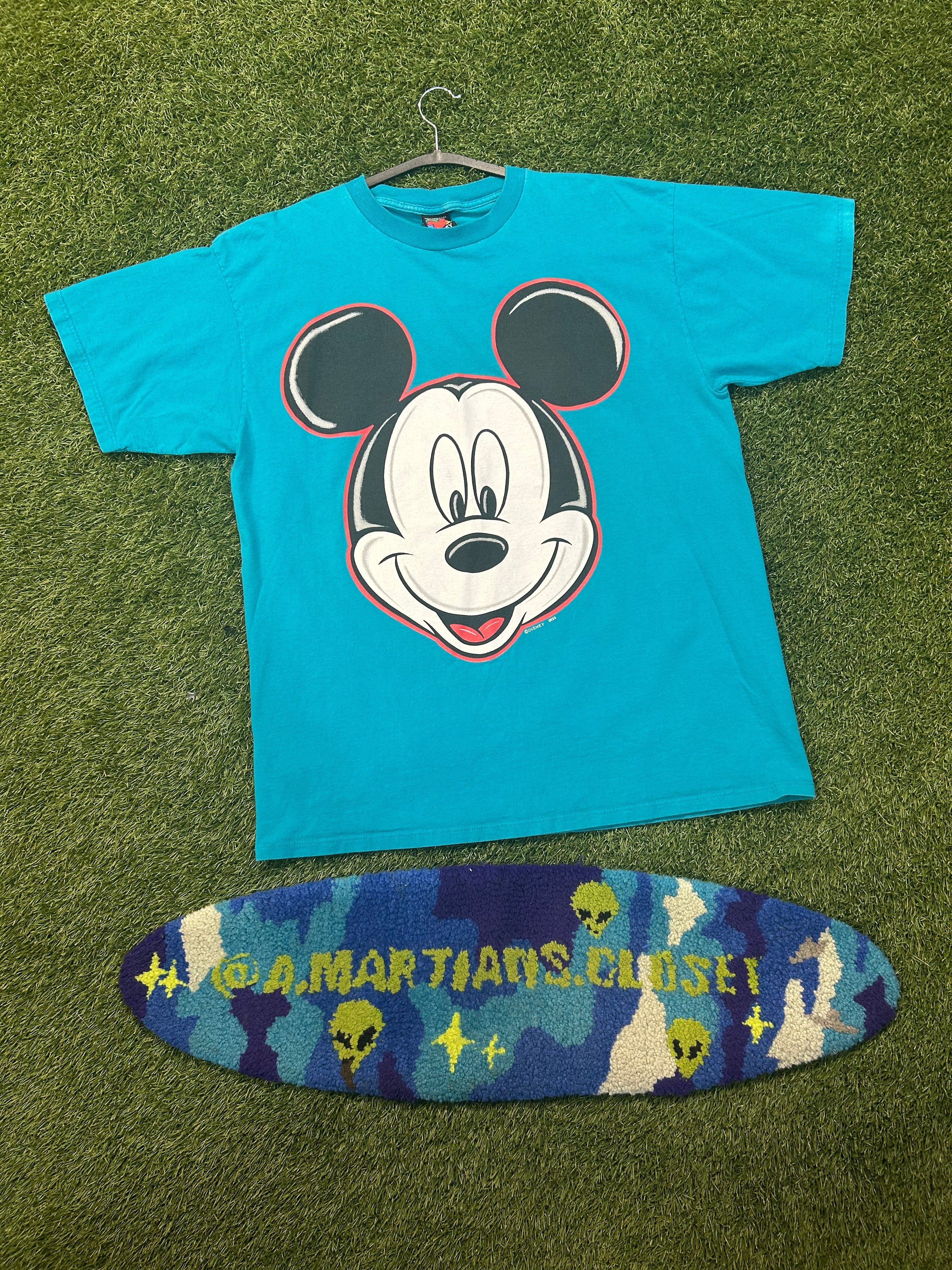 Y2K Disney Big Head Mickey Mouse Tee
