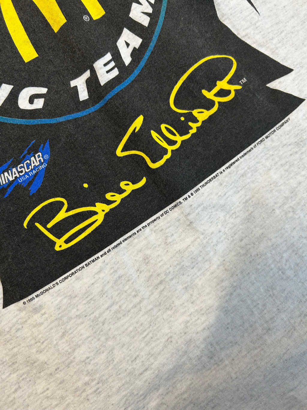 Vintage 1995 Bill Elliot McDonald’s Team Racing Tee
