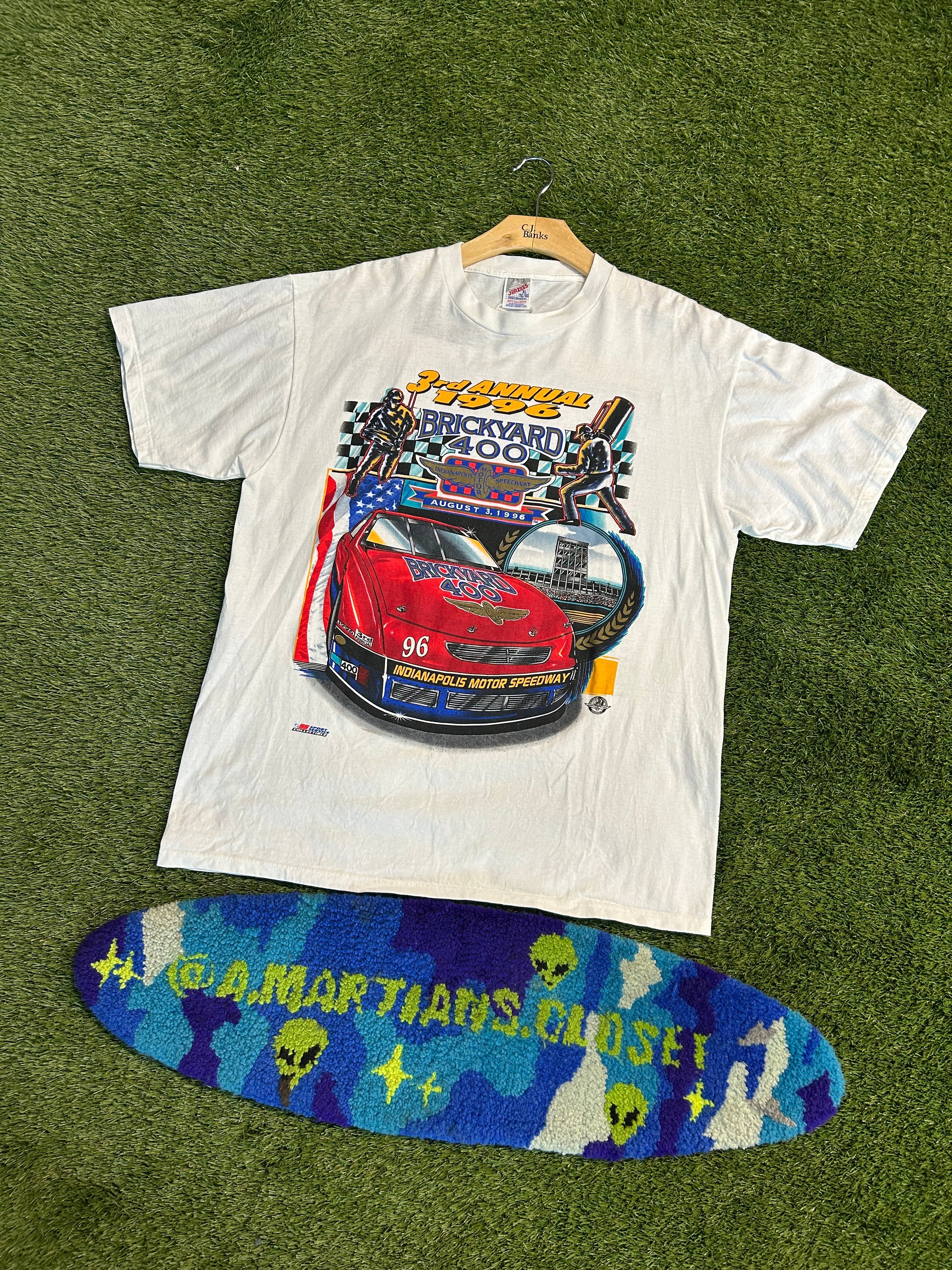 Vintage 1996 Jeff Gordon Brickyard 400 Tee