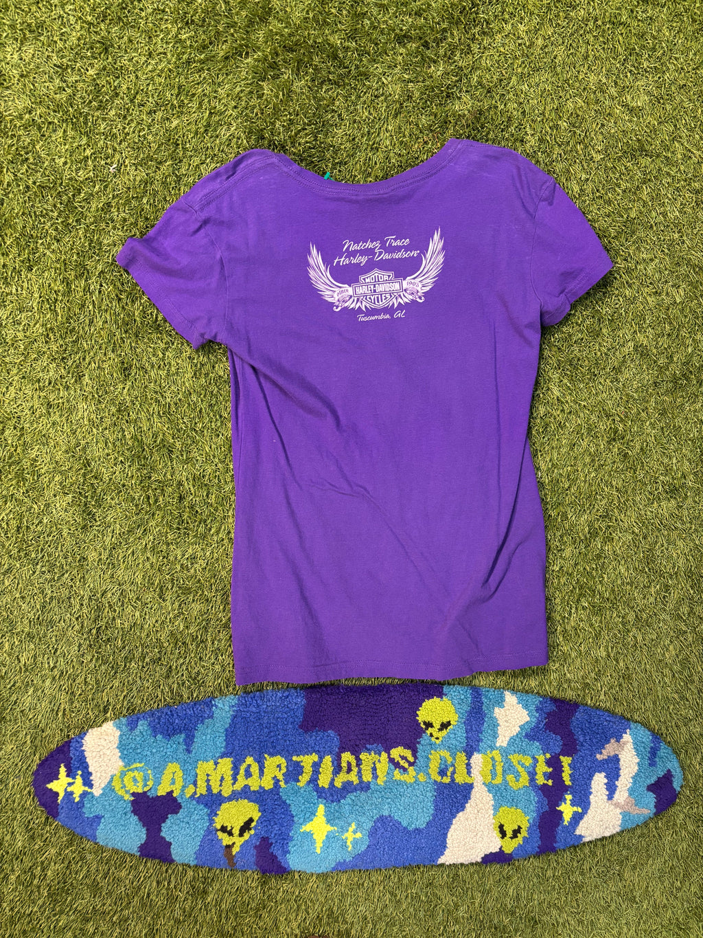 Y2K Womens Purple Harley Davidson Tee