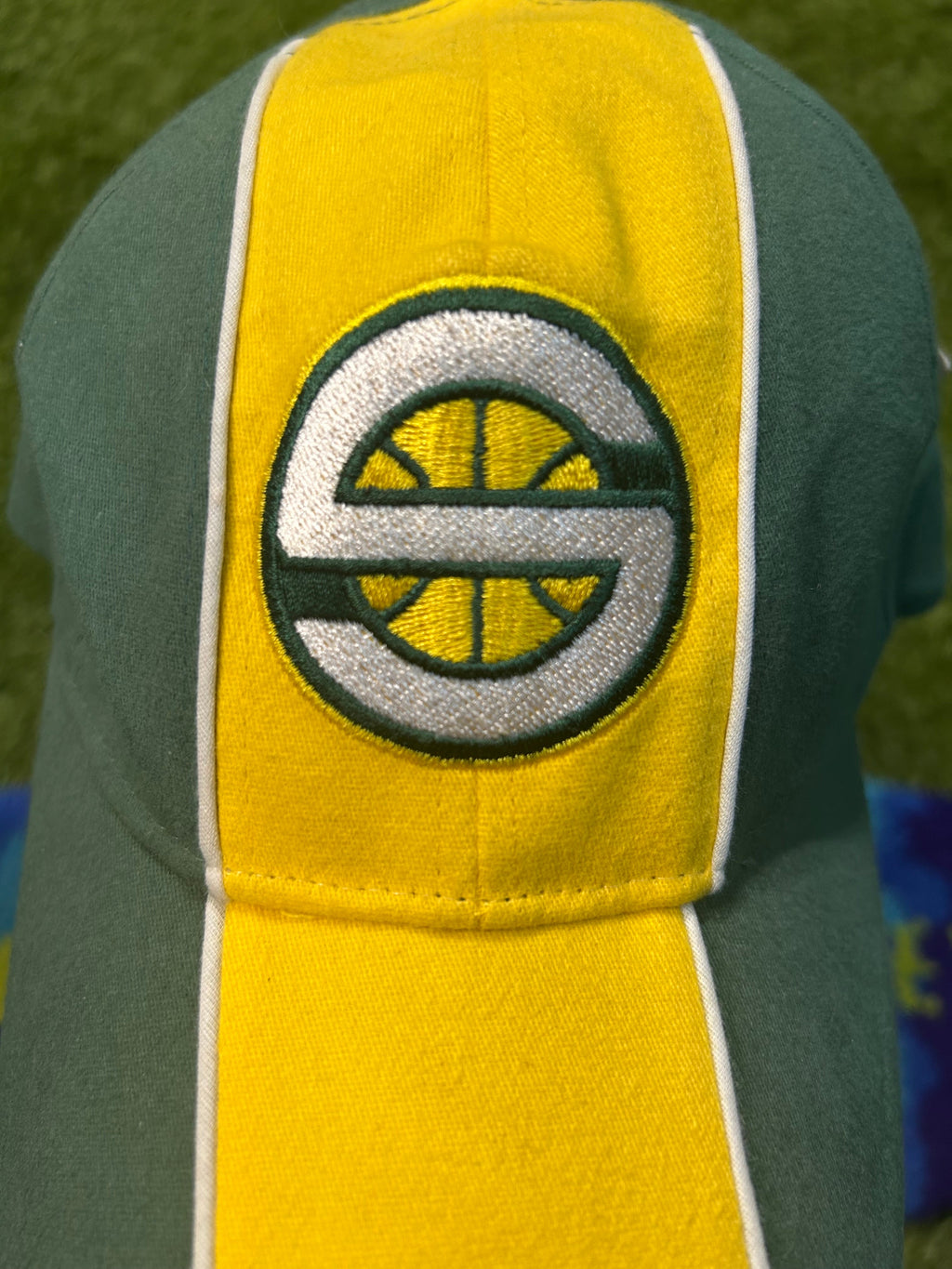 Vintage 90s NBA Seattle Sonics Brand New W/Tags Stretch Fit Cap