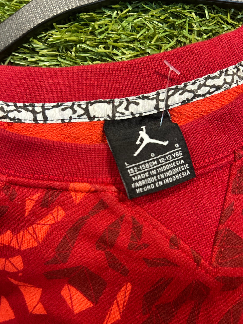 Y2K Jordan Red Digi Camo Crewneck