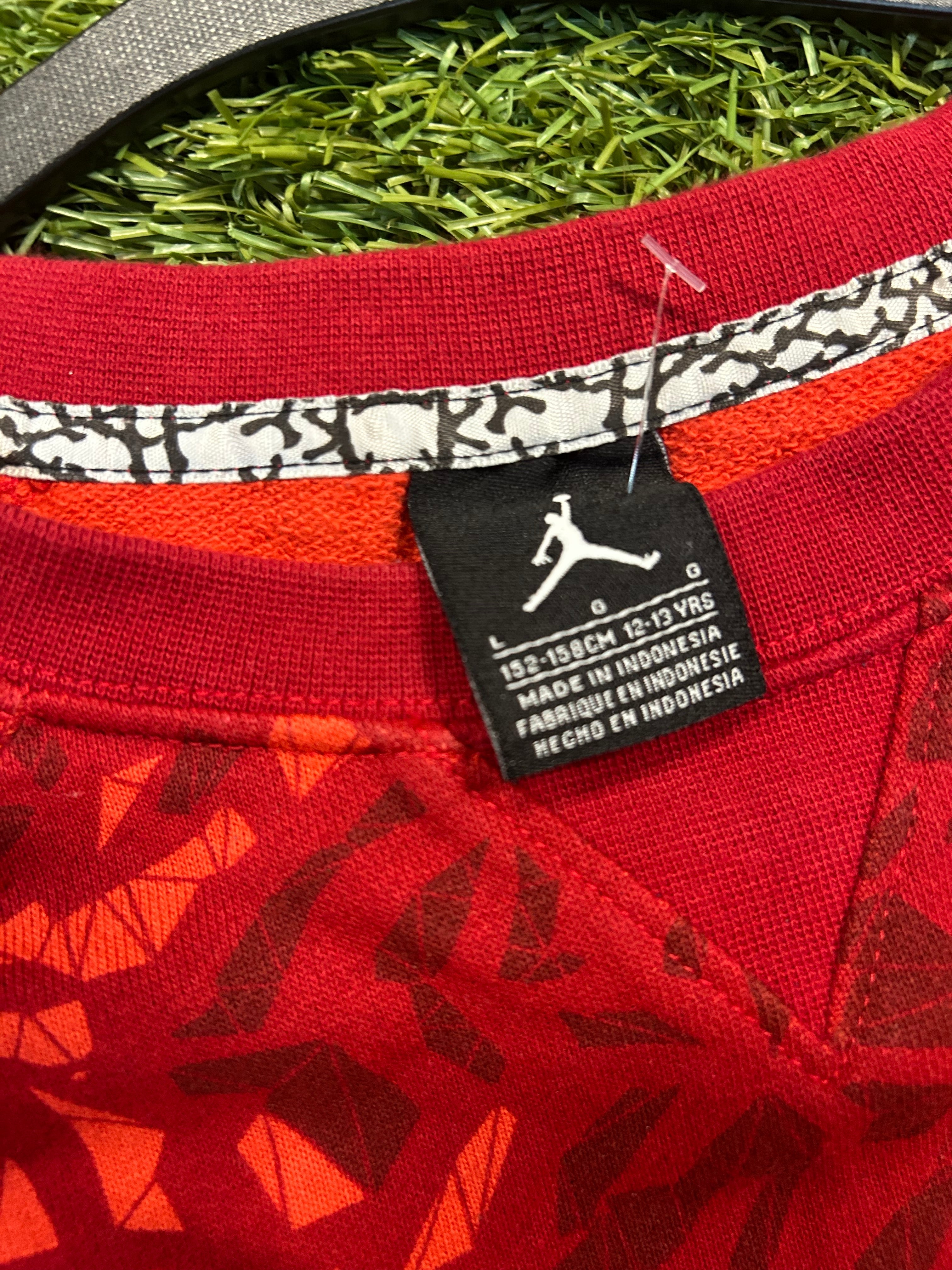 Y2K Jordan Red Digi Camo Crewneck