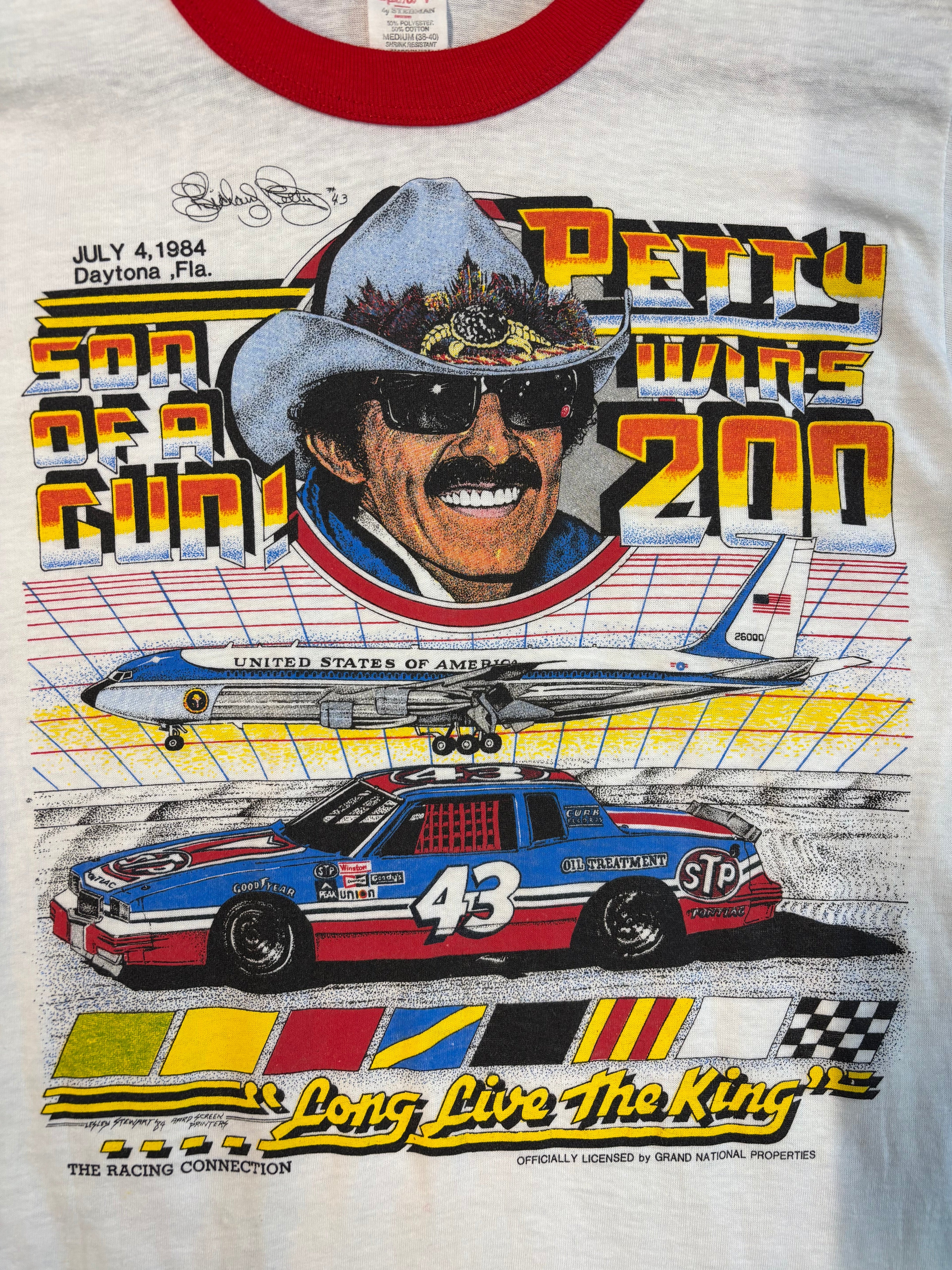 1984 “Long Live The King” Son Of A Gun Petty Wins 200 Racing T-Shirt Size Medium(38-40) Sport-T Tag
