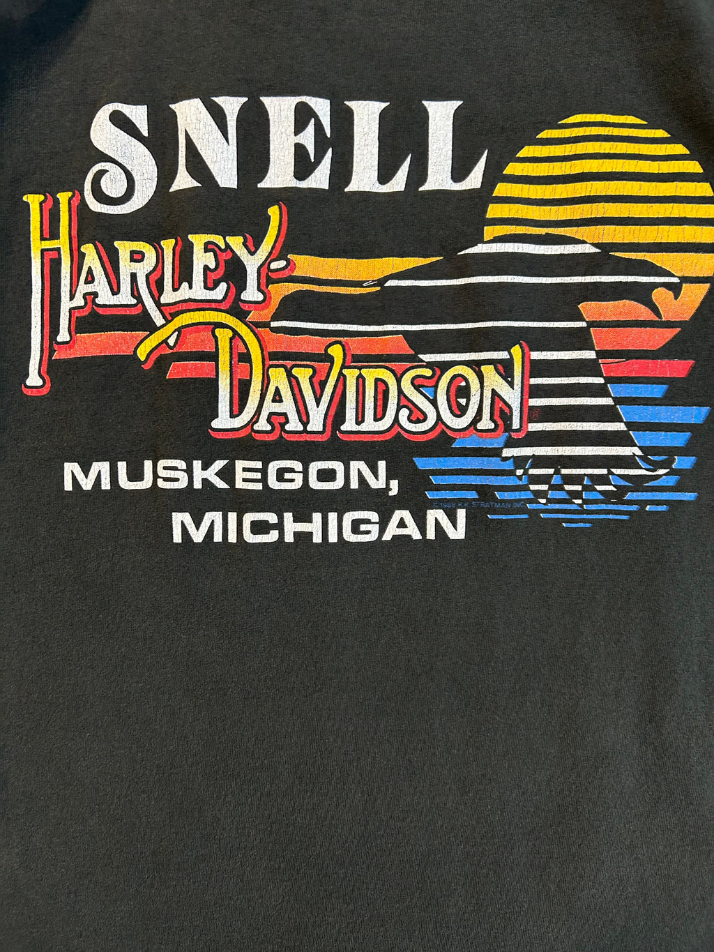 Vintage Harley Davidson Muskegon Michigan Tee