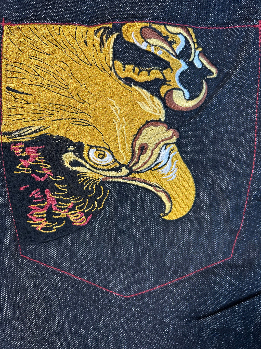 Y2K Golden Eagle Affliction Style Denim Jeans