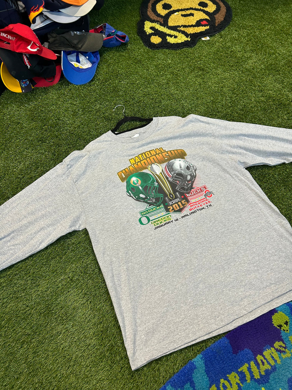 2015 Oregon Ducks vs Ohio State Buckeyes L/Sleeve Tee