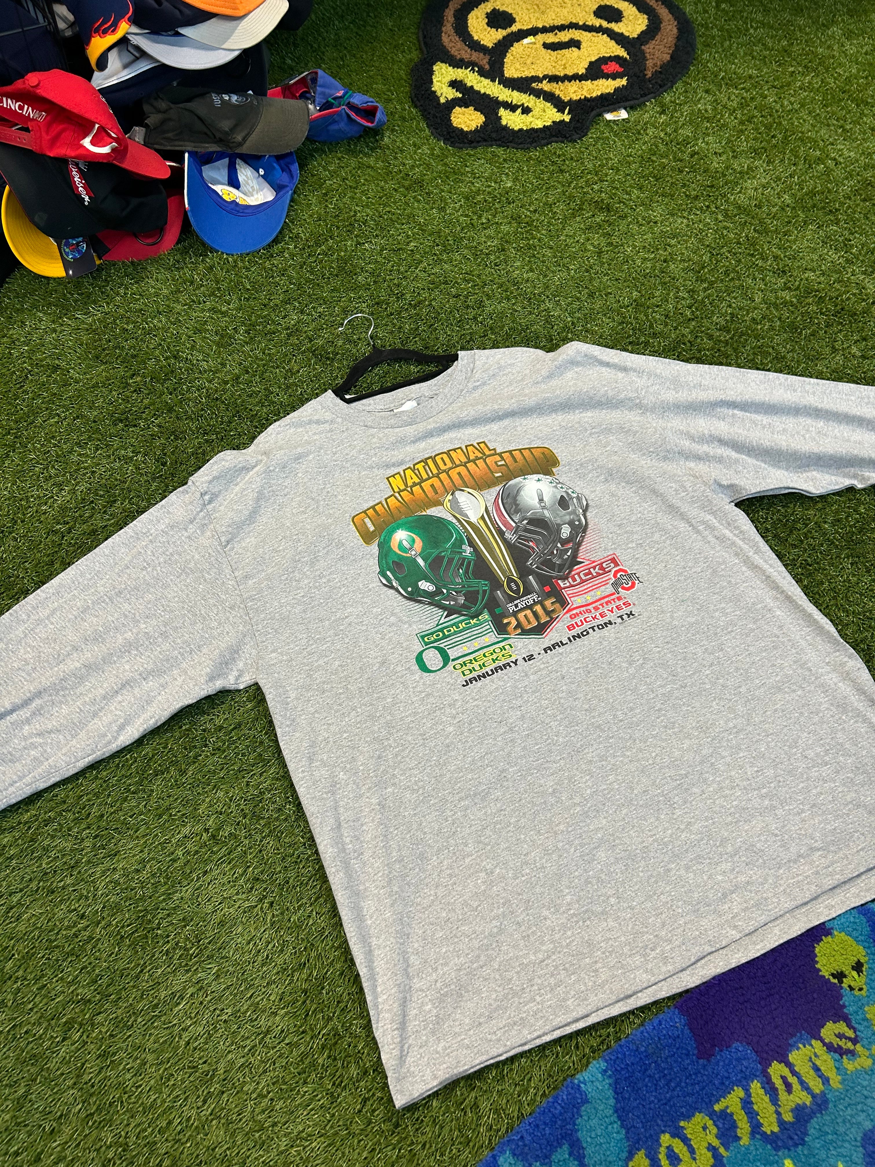 2015 Oregon Ducks vs Ohio State Buckeyes L/Sleeve Tee