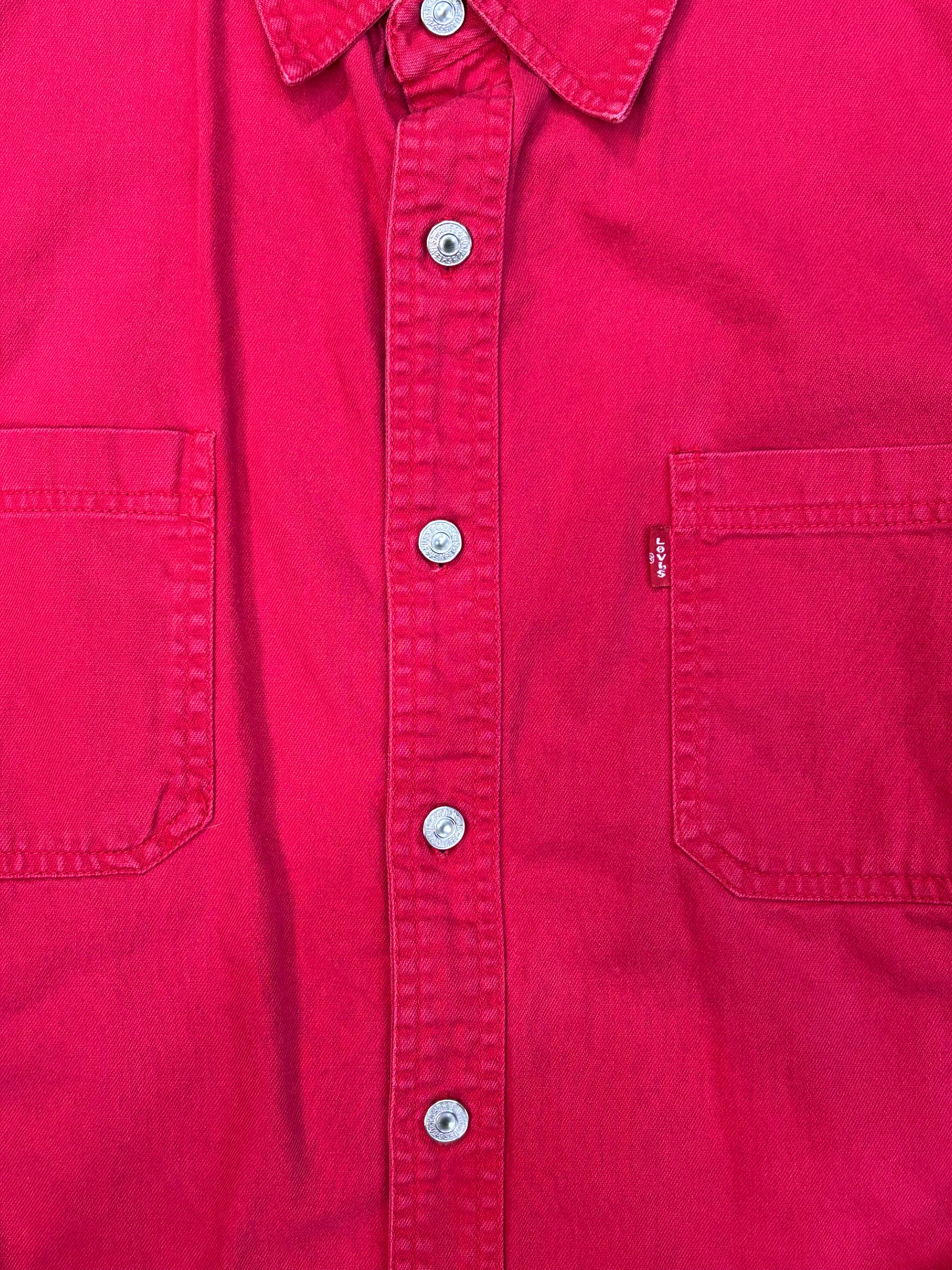 Vintage Levi’s Red Denim Button Down Shirt
