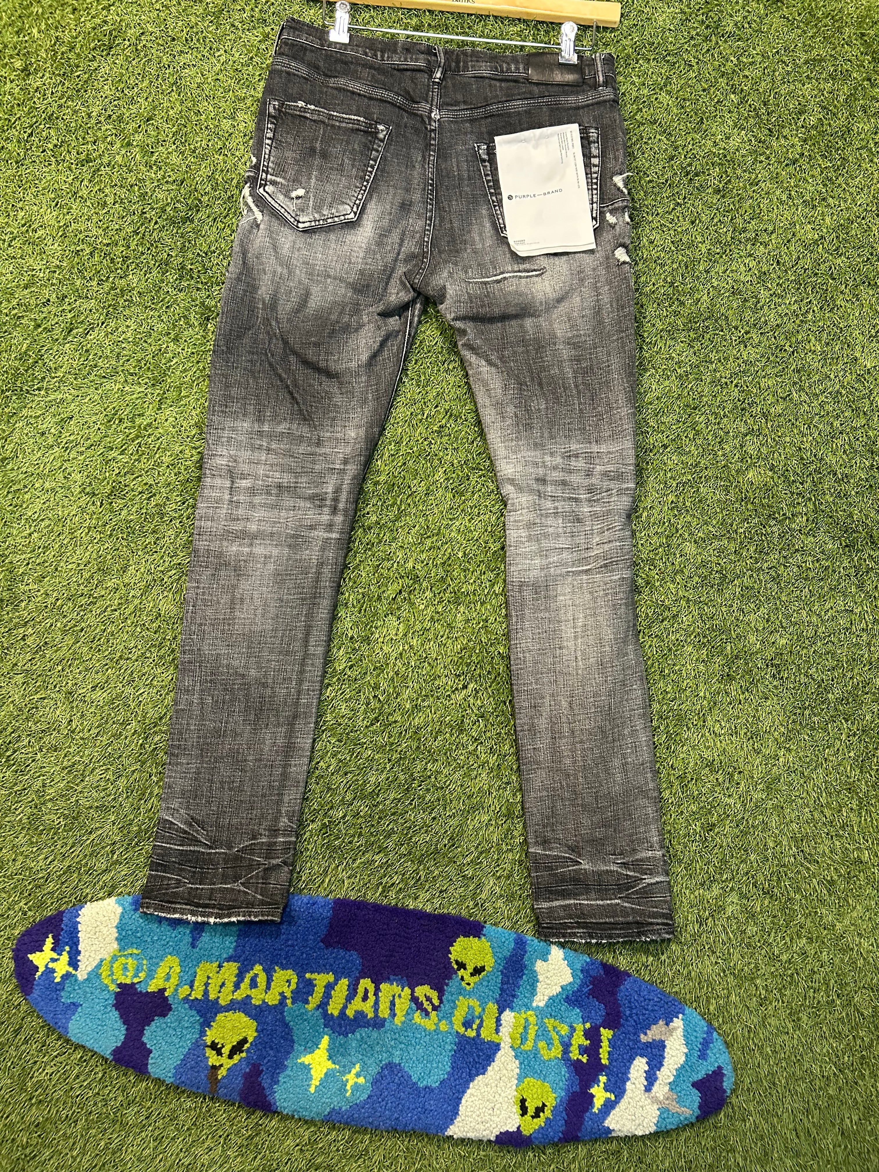 Purple The Brand Black Patch Jeans