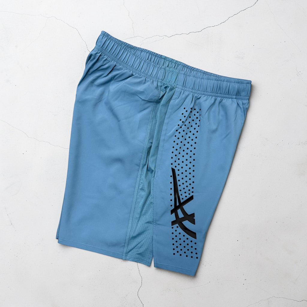 ASICS ICON WINDRUNNER AND ICON SHORTS SET - BLUE