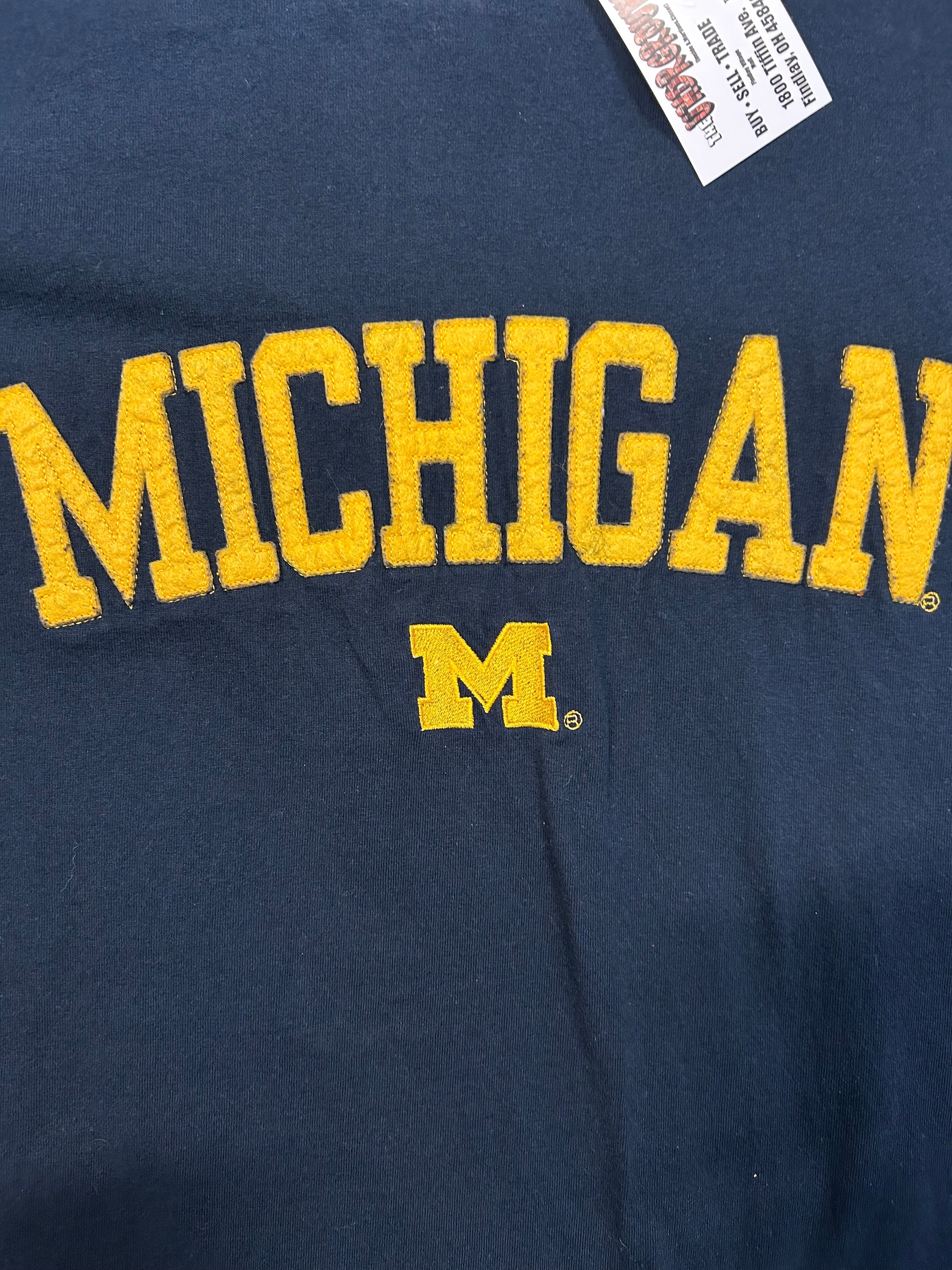 Vintage Embroidered Michigan Big Logo Tee