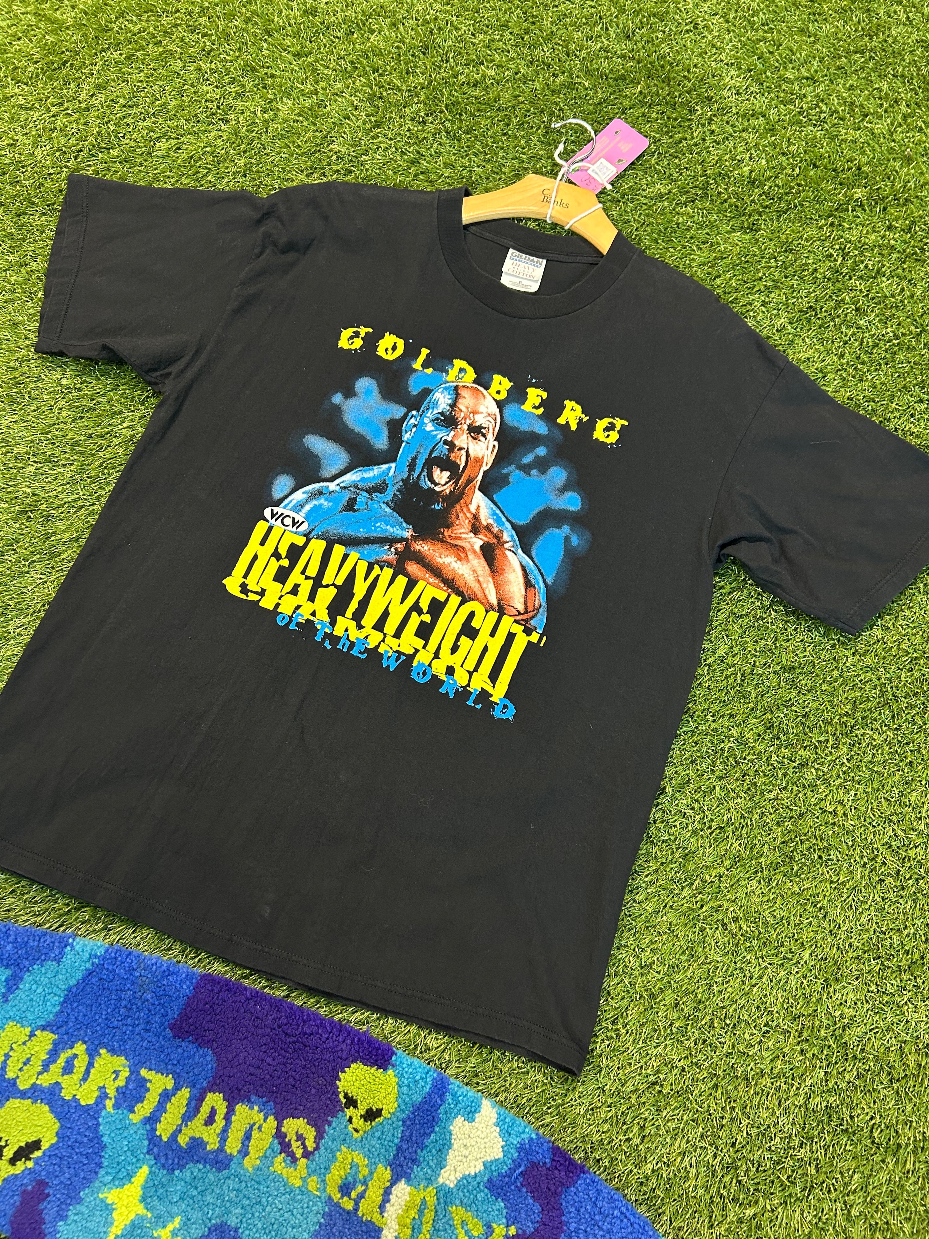 Vintage 90s WCW Heavyweight Of The World Goldberg Tee